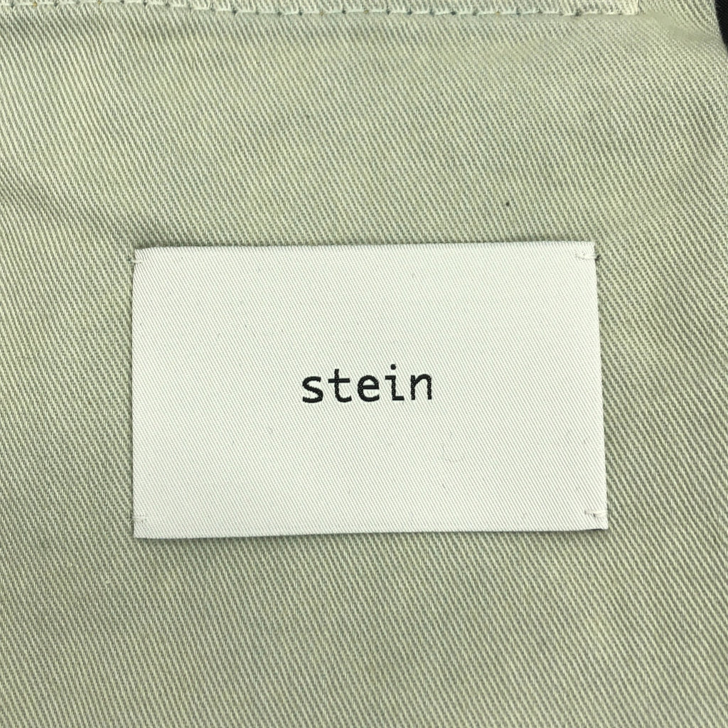 【美品】  stein / シュタイン | 2023SS | LEATHER COMBINATION VINTAGE DENIM JEANS / ゴートレザー コンビネーション セルビッチ デニムパンツ | S | インディゴ/ブラック | メンズ