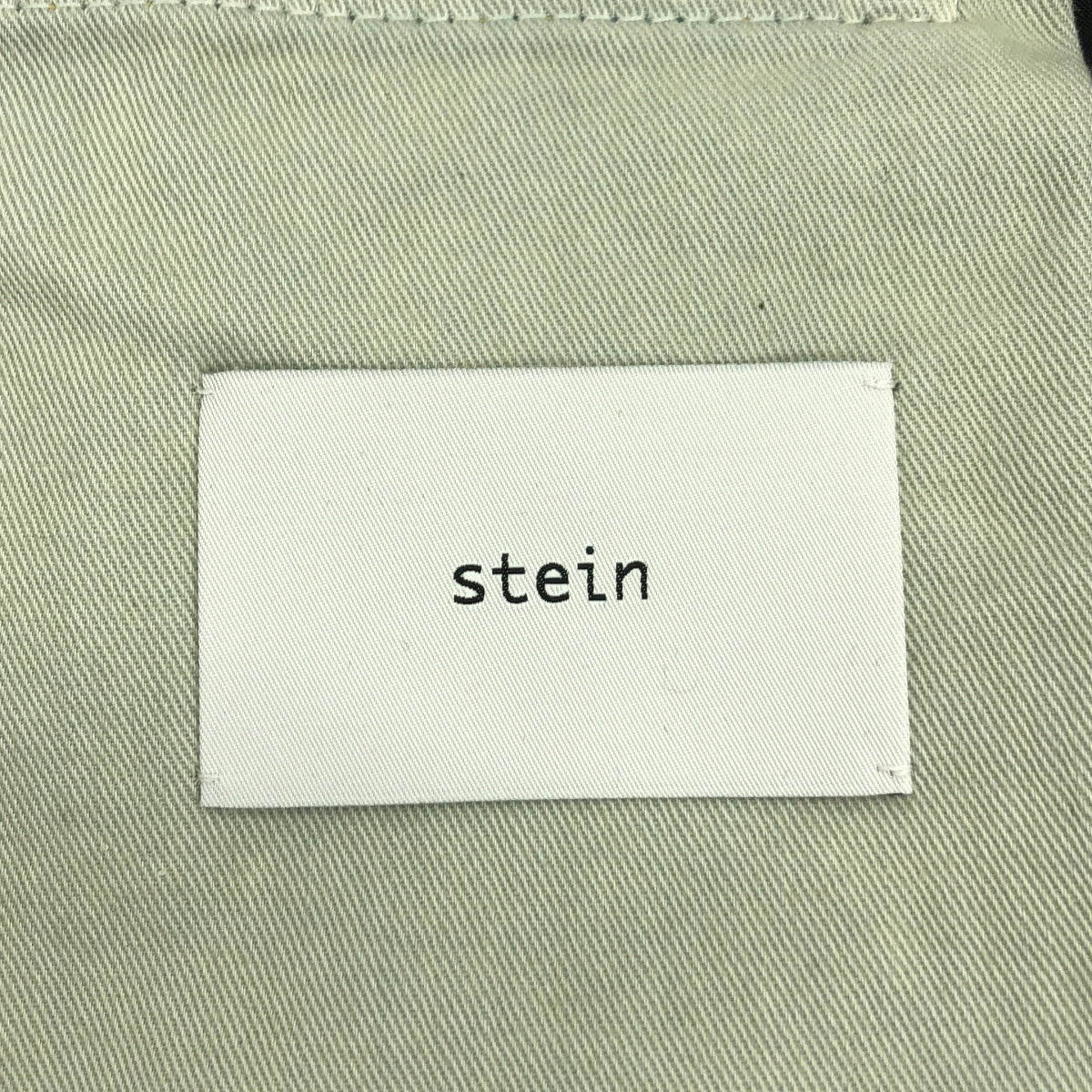 【美品】  stein / シュタイン | 2023SS | LEATHER COMBINATION VINTAGE DENIM JEANS / ゴートレザー コンビネーション セルビッチ デニムパンツ | S | インディゴ/ブラック | メンズ