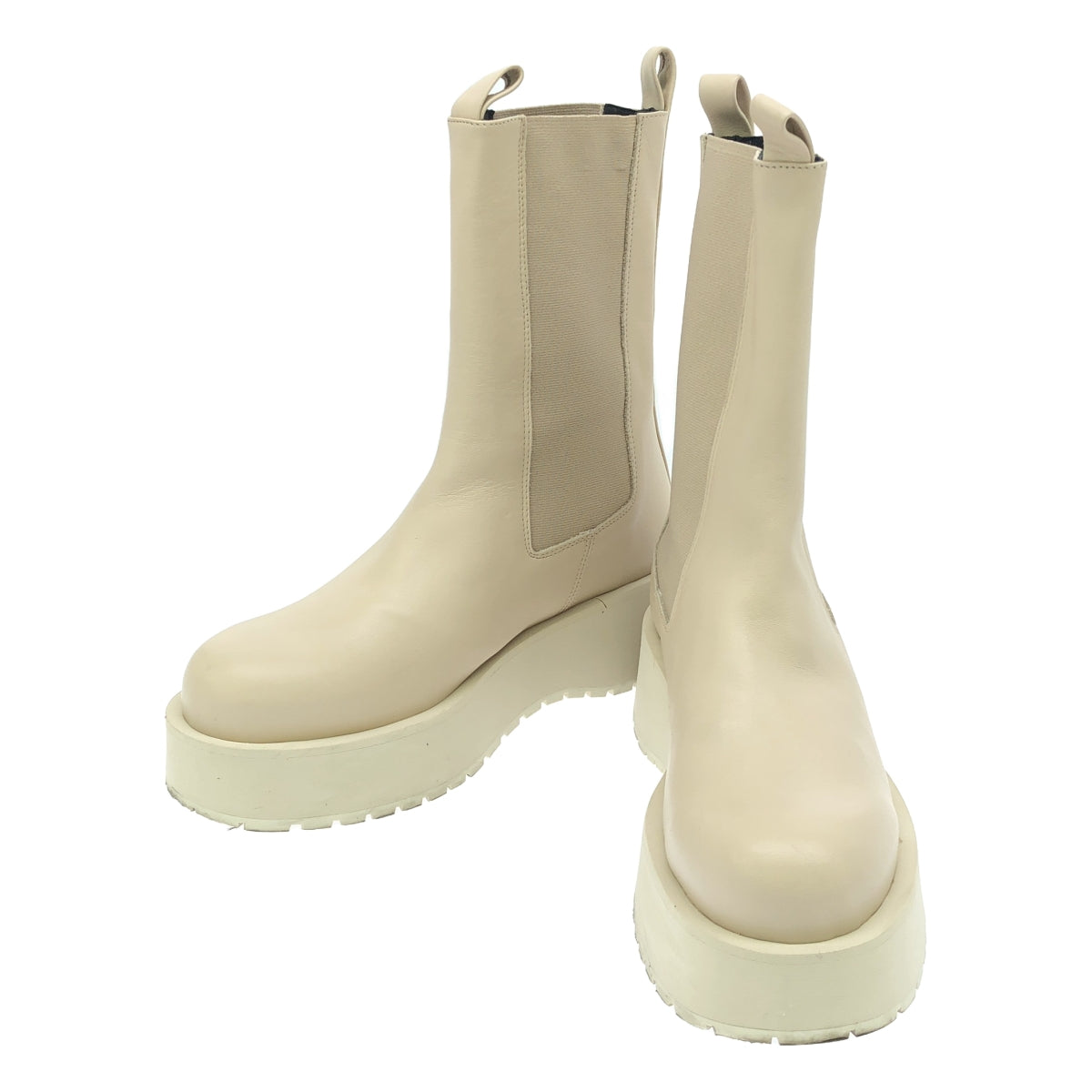 PALOMA BARCELO / Paloma Barcelo | Side gore volume sole boots | 38 | Beige | Women's