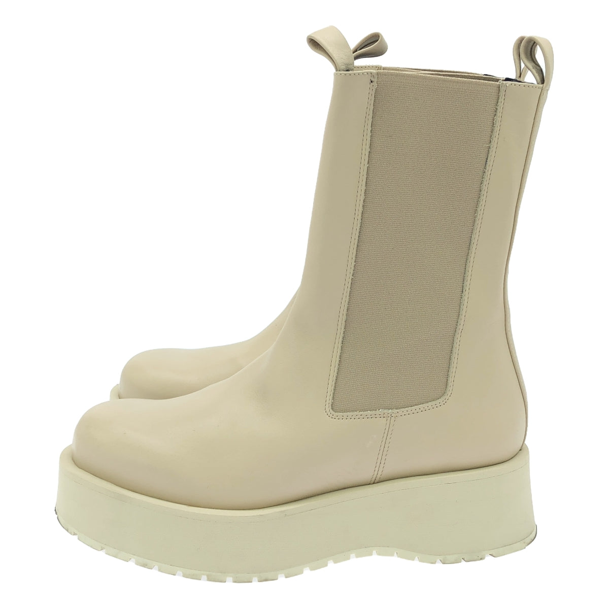 PALOMA BARCELO / Paloma Barcelo | Side gore volume sole boots | 38 | Beige | Women's