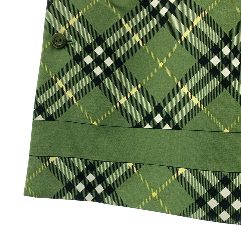 Burberry / 버버리 | golf / 노바 체크 로고 버튼 숏팬츠 반바지 | L | 여성