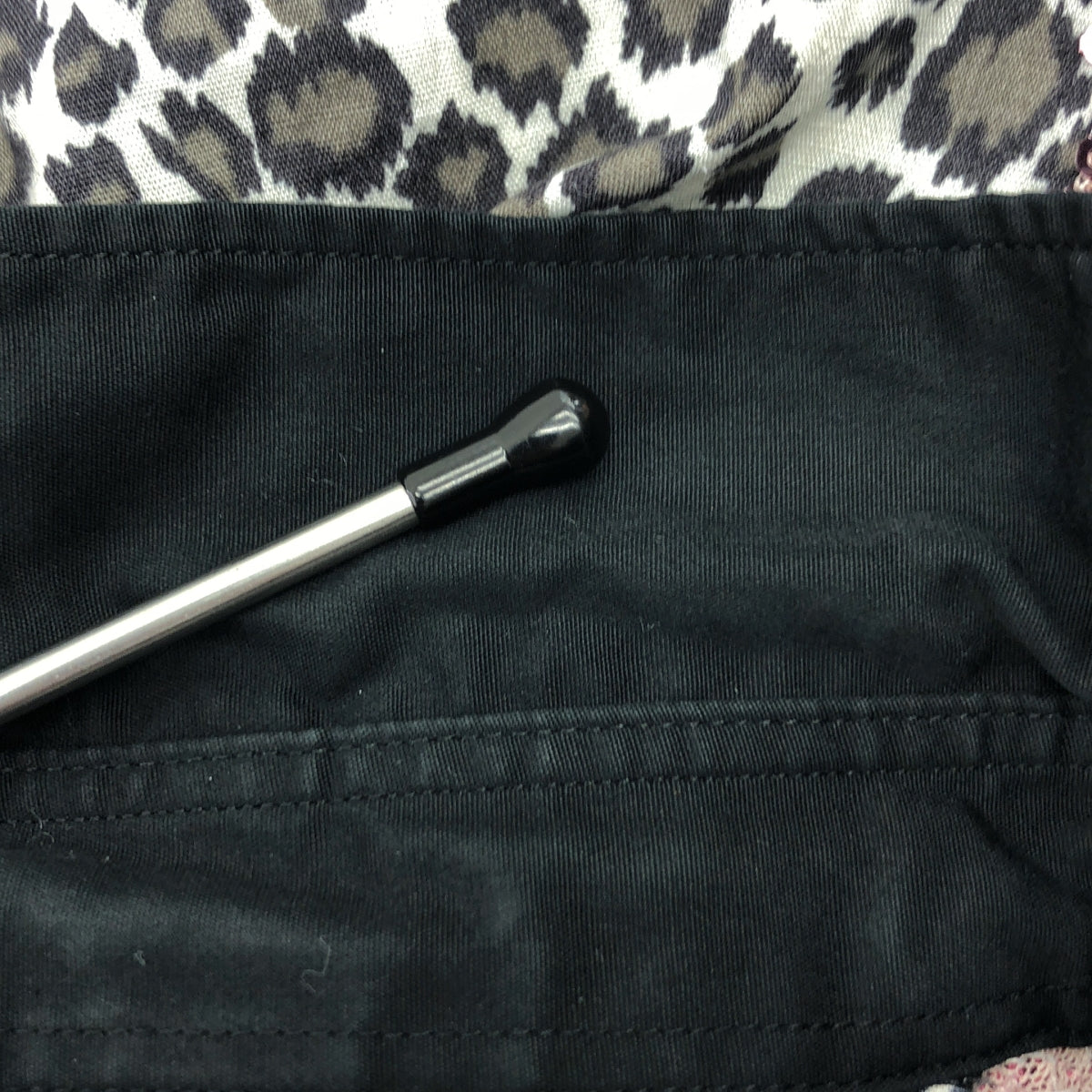 COMME des GARCONS HOMME PLUS / コムデギャルソンオムプリュス | 2018SS | レオパード 装飾 スパンコール レギュラーカラーシャツ | XS | ブラック | メンズ