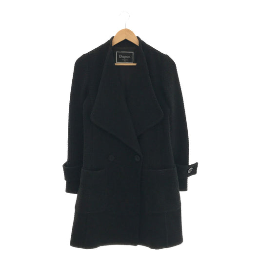 Diagram GRACE CONTINENTAL / Diagram | BONOTTO Italian fabric wool double long coat | - | Black | Women's