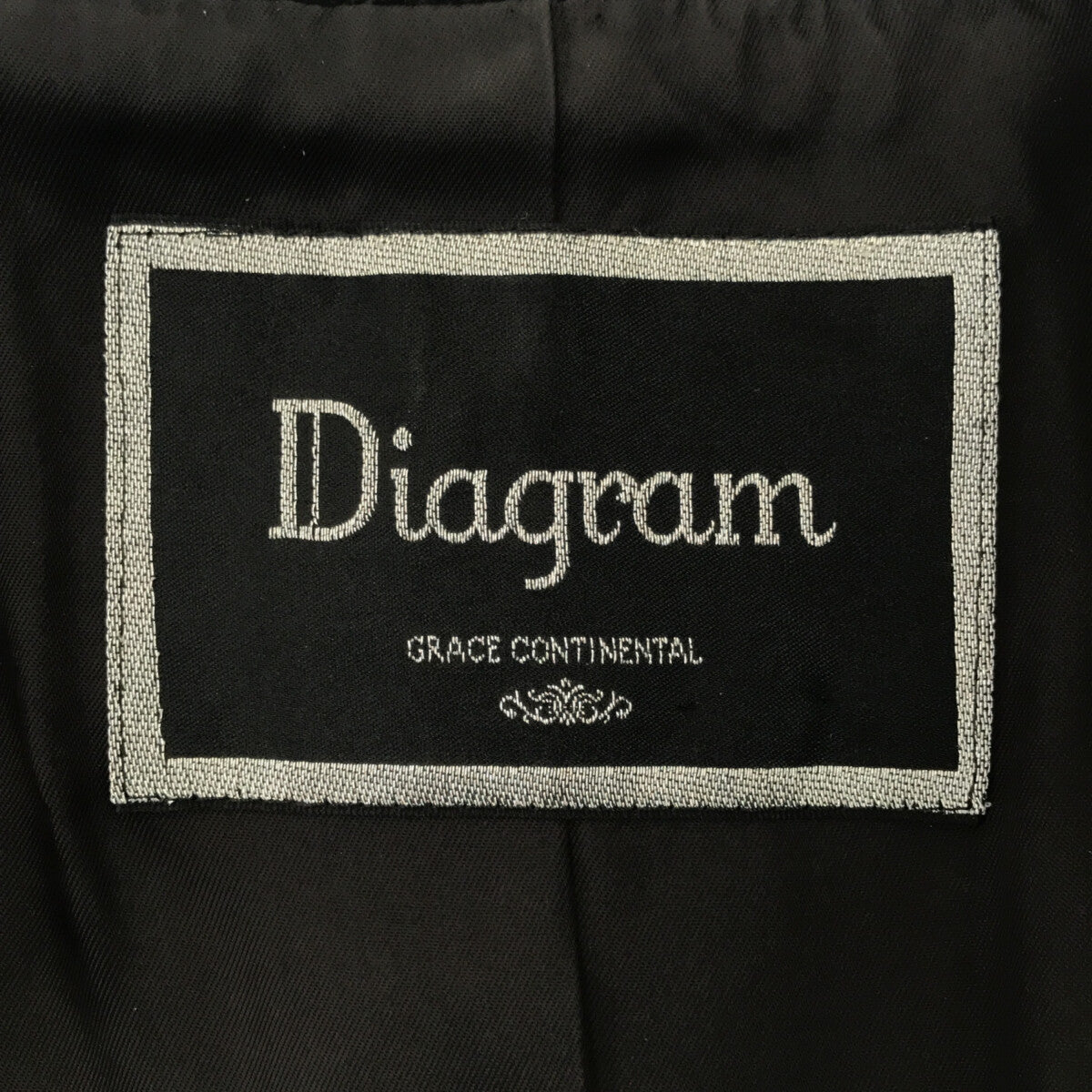 Diagram GRACE CONTINENTAL / 다이어그램 | BONOTTO 사 이탈리아 제 원단 울 더블 롱 코트 | - | 블랙 | 여성