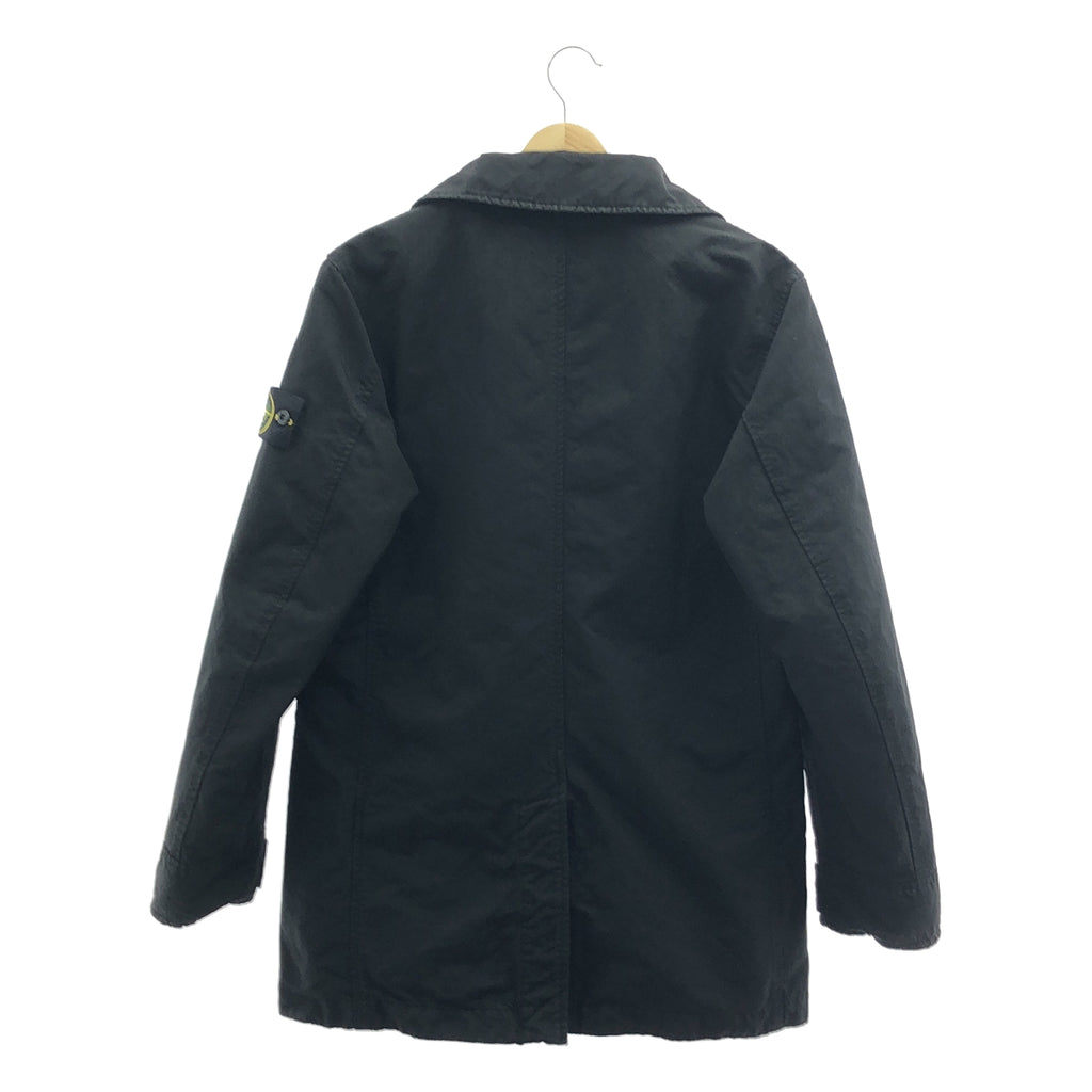 【美品】  STONE ISLAND / ストーンアイランド | 2024AW | DAVID-TC LOGO TRENCH COAT ショート トレンチコート | S | ブラック | メンズ