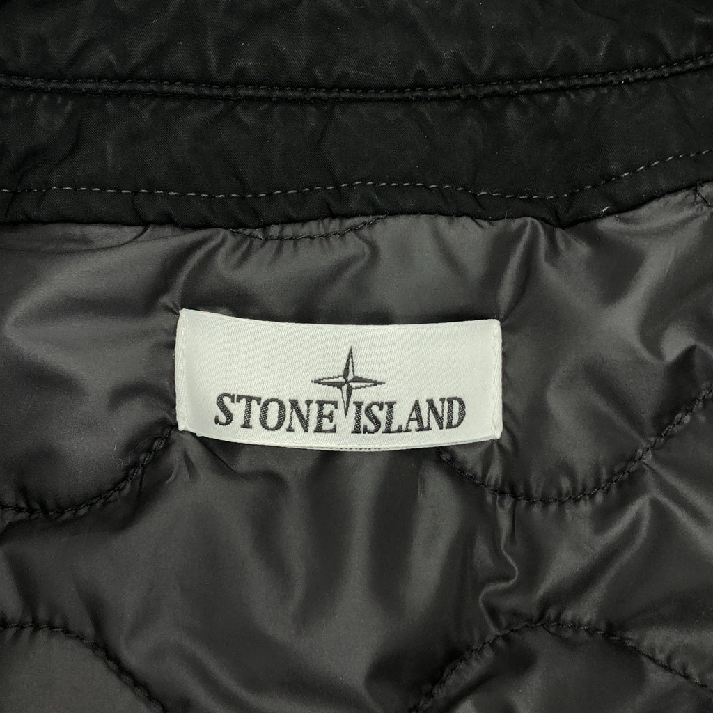 【美品】  STONE ISLAND / ストーンアイランド | 2024AW | DAVID-TC LOGO TRENCH COAT ショート トレンチコート | S | ブラック | メンズ