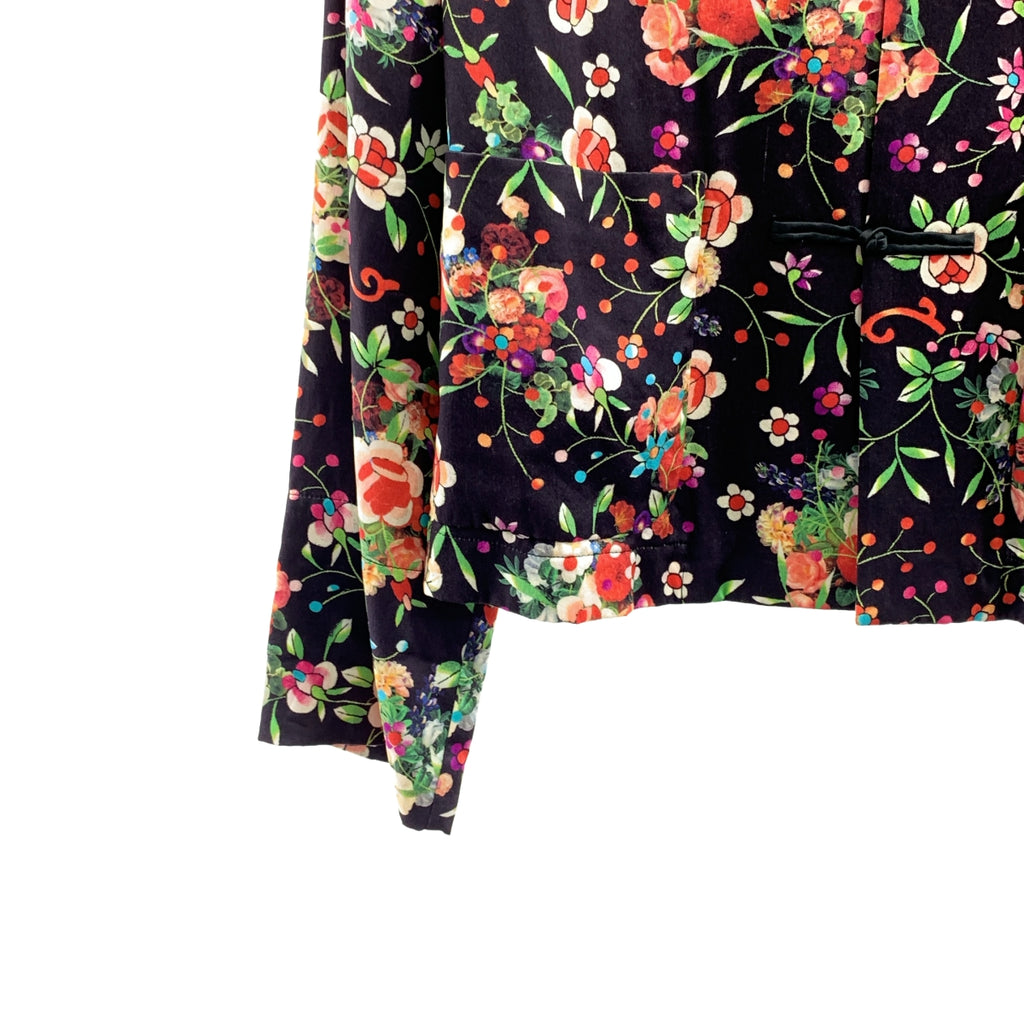 COMME des GARCONS COMME des GARCONS / コムコム | 2020SS | 洗い加工 シルク プリント チャイナ シャツ | XS | レディース