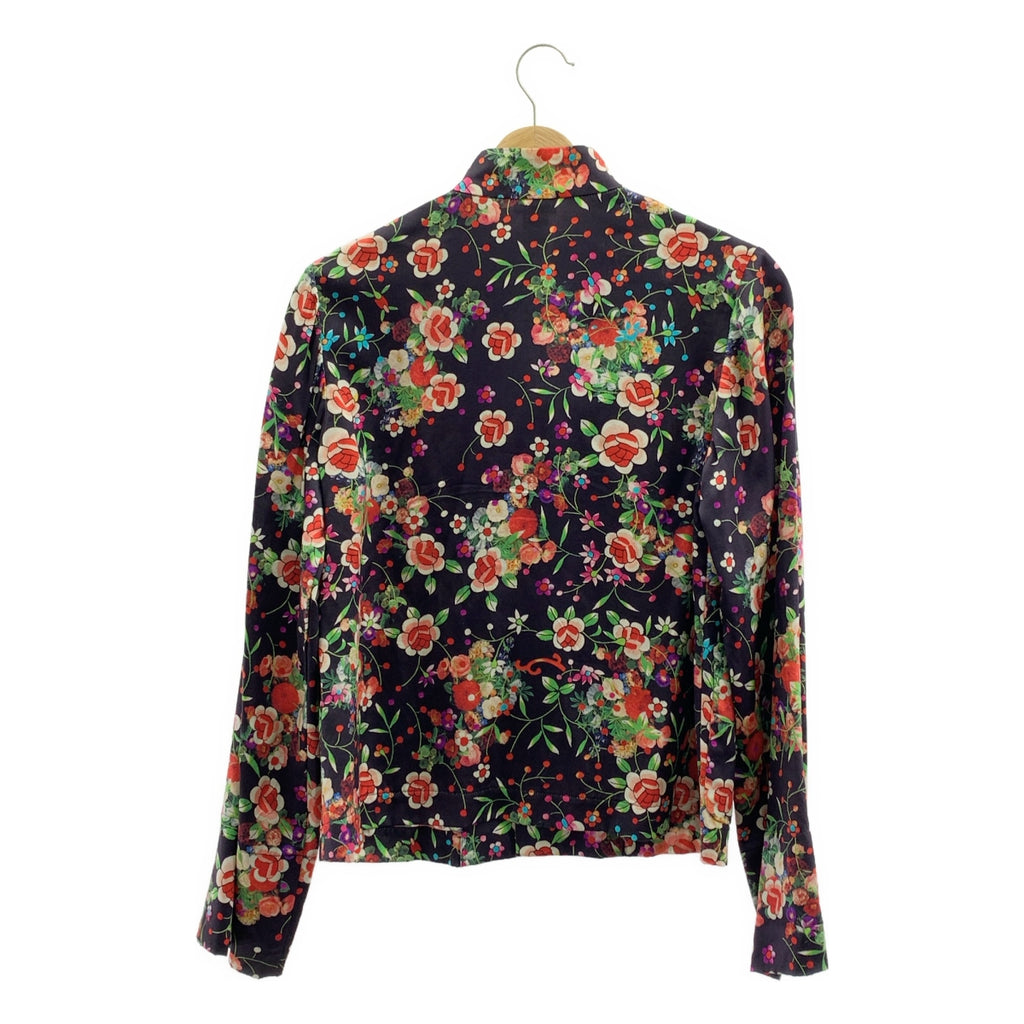 COMME des GARCONS COMME des GARCONS / コムコム | 2020SS | 洗い加工 シルク プリント チャイナ シャツ | XS | レディース