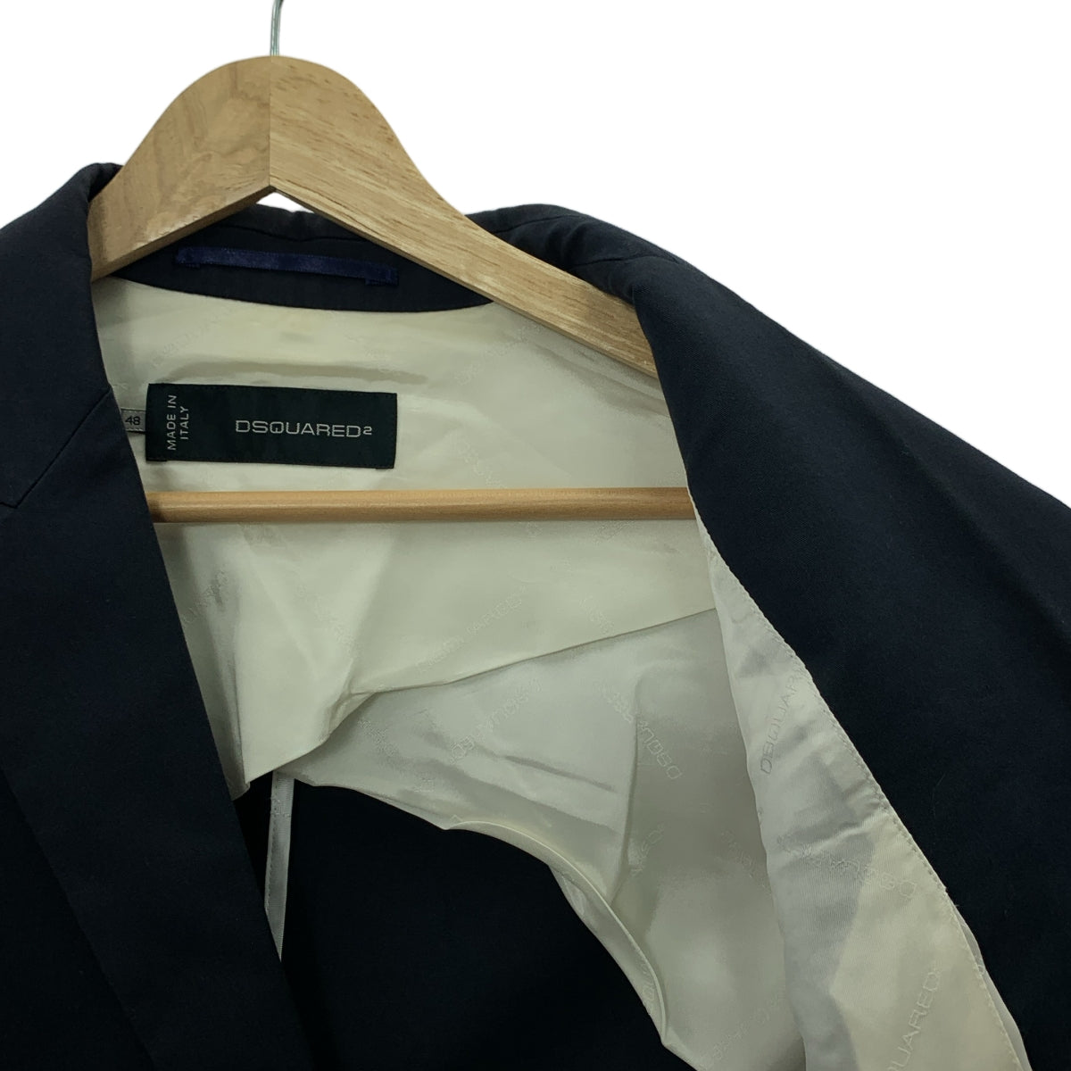 DSQUARED2 | 金色扣款雙排扣西裝外套 | 48 | 海軍藍 | 男款