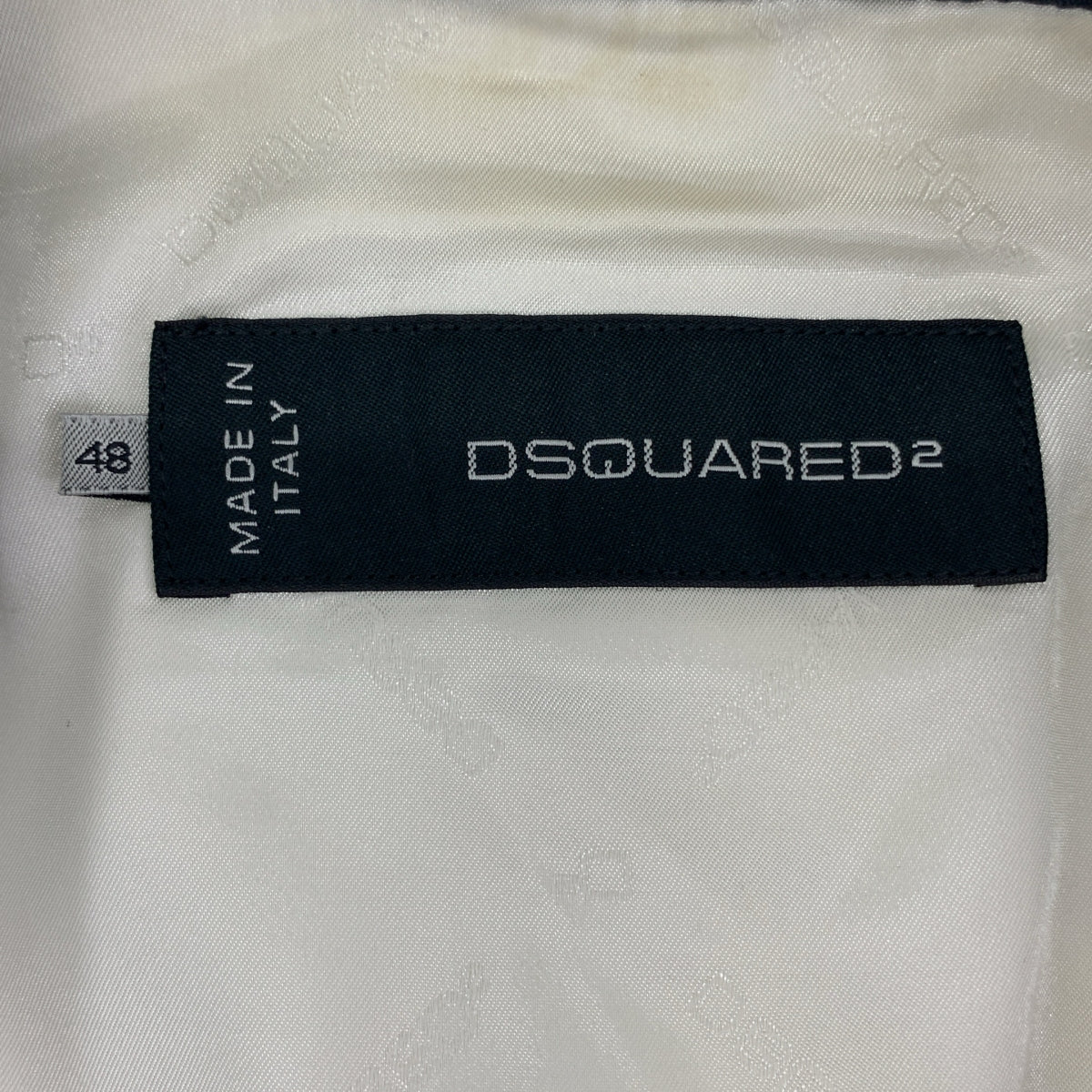 DSQUARED2 | 金色扣款雙排扣西裝外套 | 48 | 海軍藍 | 男款