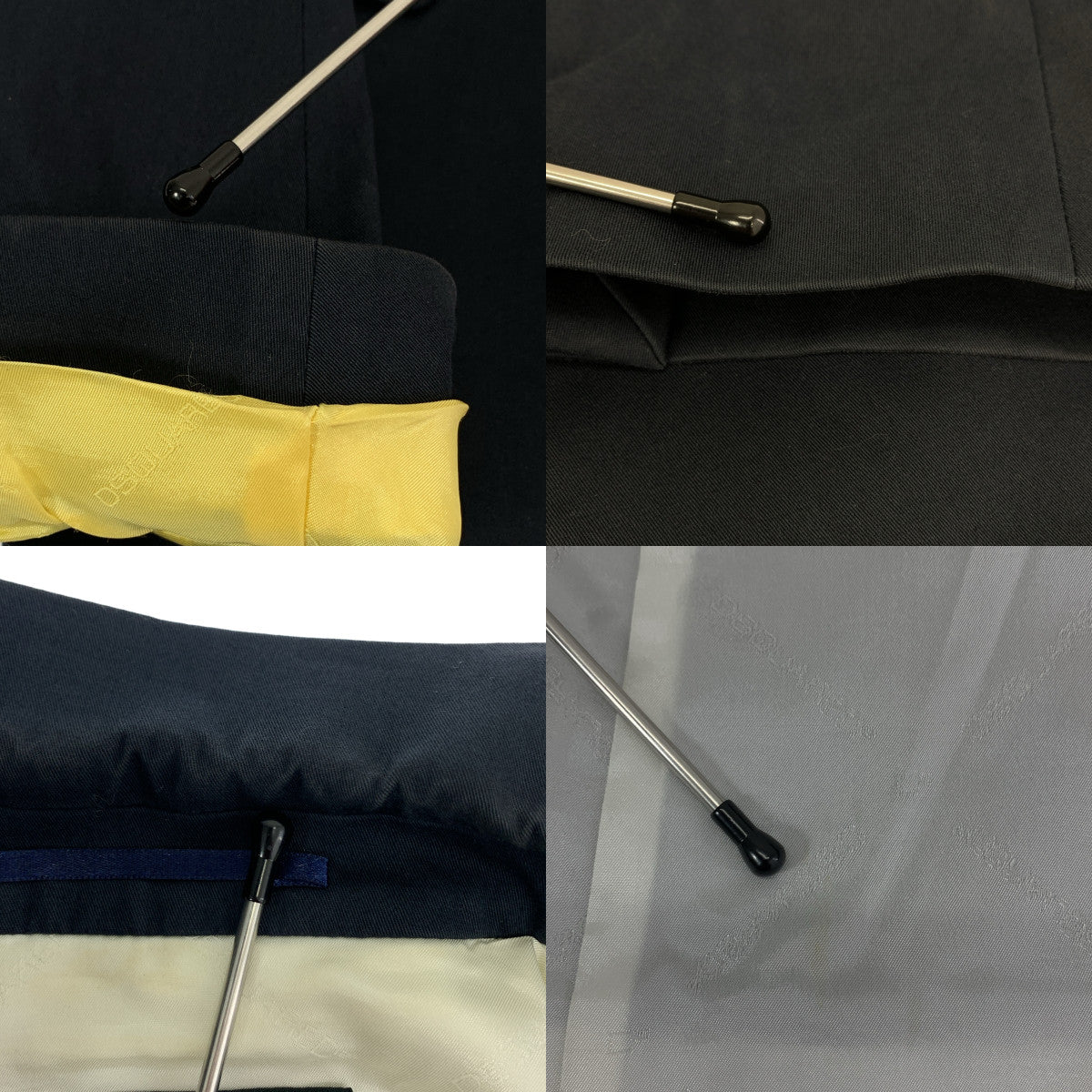 DSQUARED2 | 金色扣款雙排扣西裝外套 | 48 | 海軍藍 | 男款