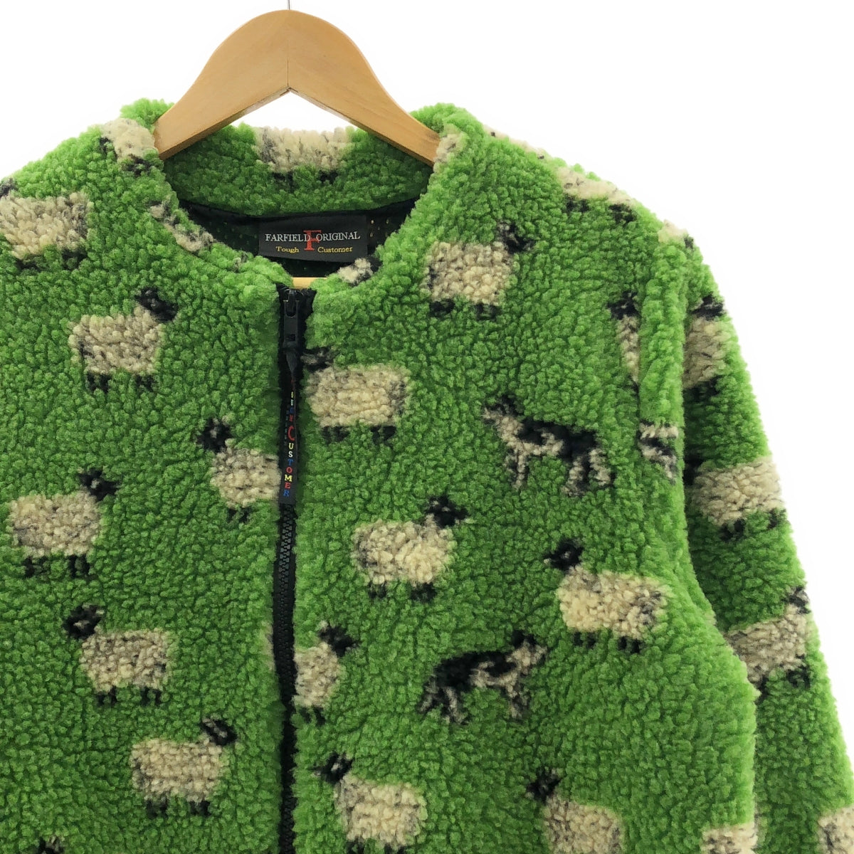 Farfield Original | 綿羊印花無領抓絨外套 | 0 碼 | 女款