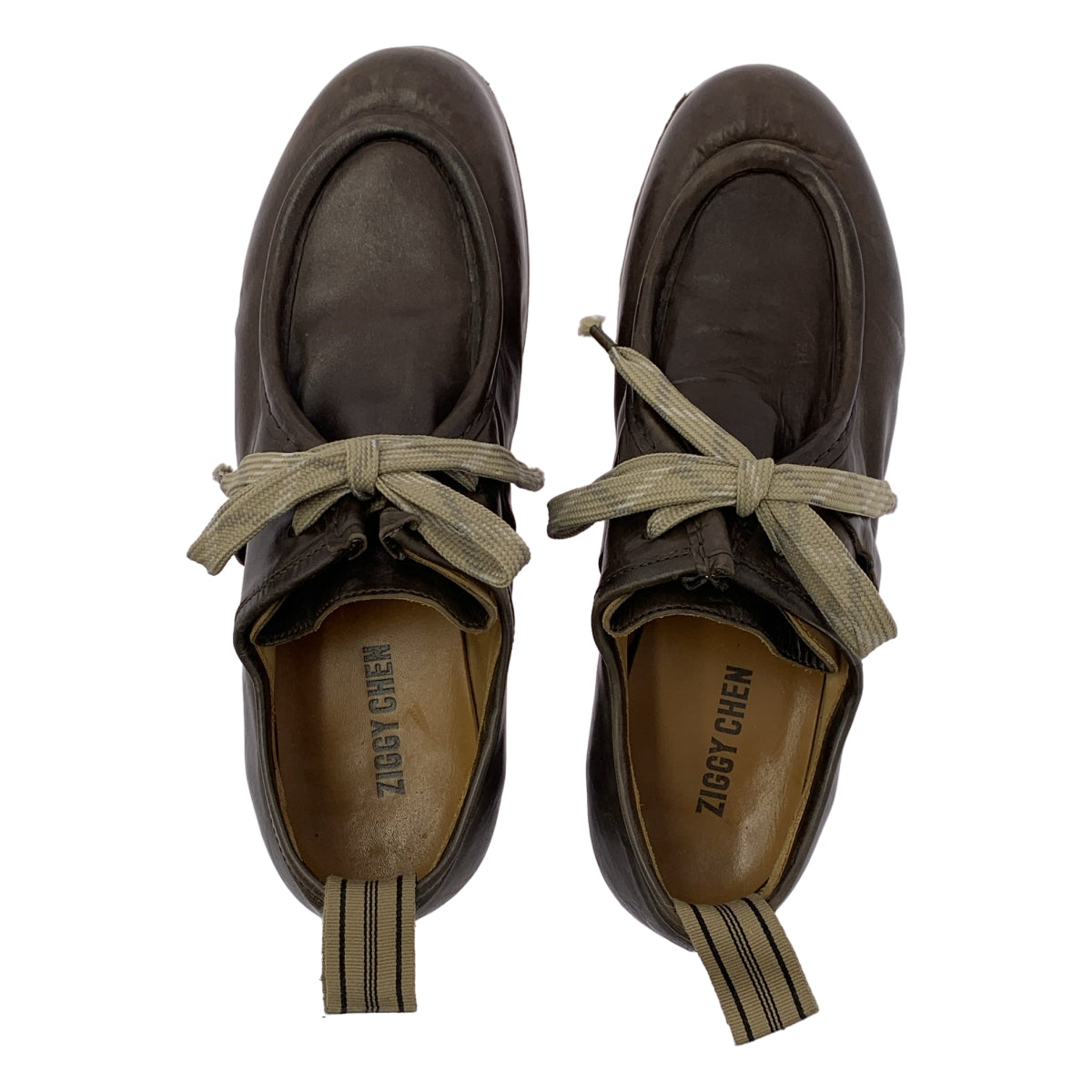 ziggy chen / 지기첸 | Leather lace ups / 가죽 레이스 업 드레스 신발 가죽 신발 | 41 | 남성