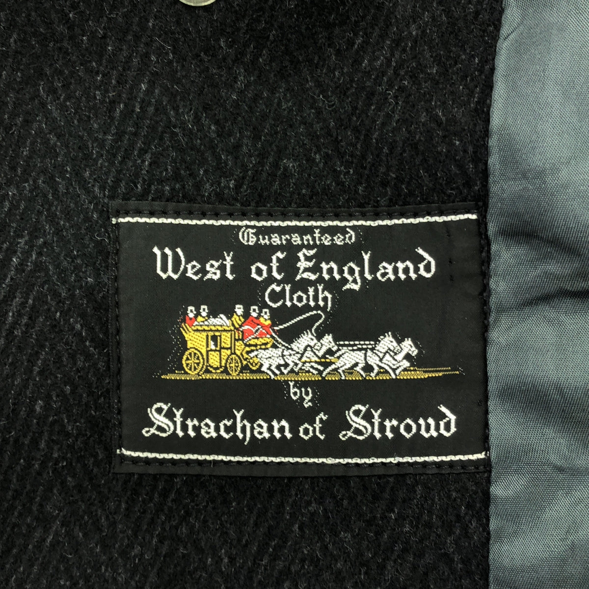 EURO VINTAGE / ユーロヴィンテージ | 60-70s DUNN&CO ダン&カンパニー ヘリンボーン チェスターコート | ブラック | メンズ