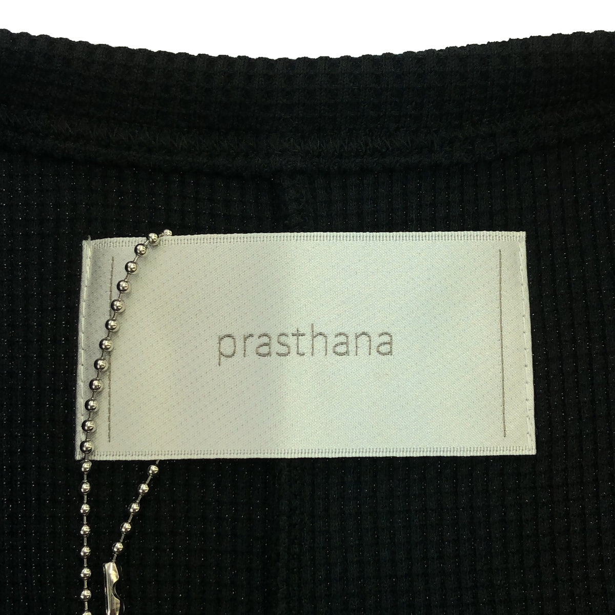 【신품】 prasthana / 프라스타나 | wide round neck | M | 블랙 | 남성