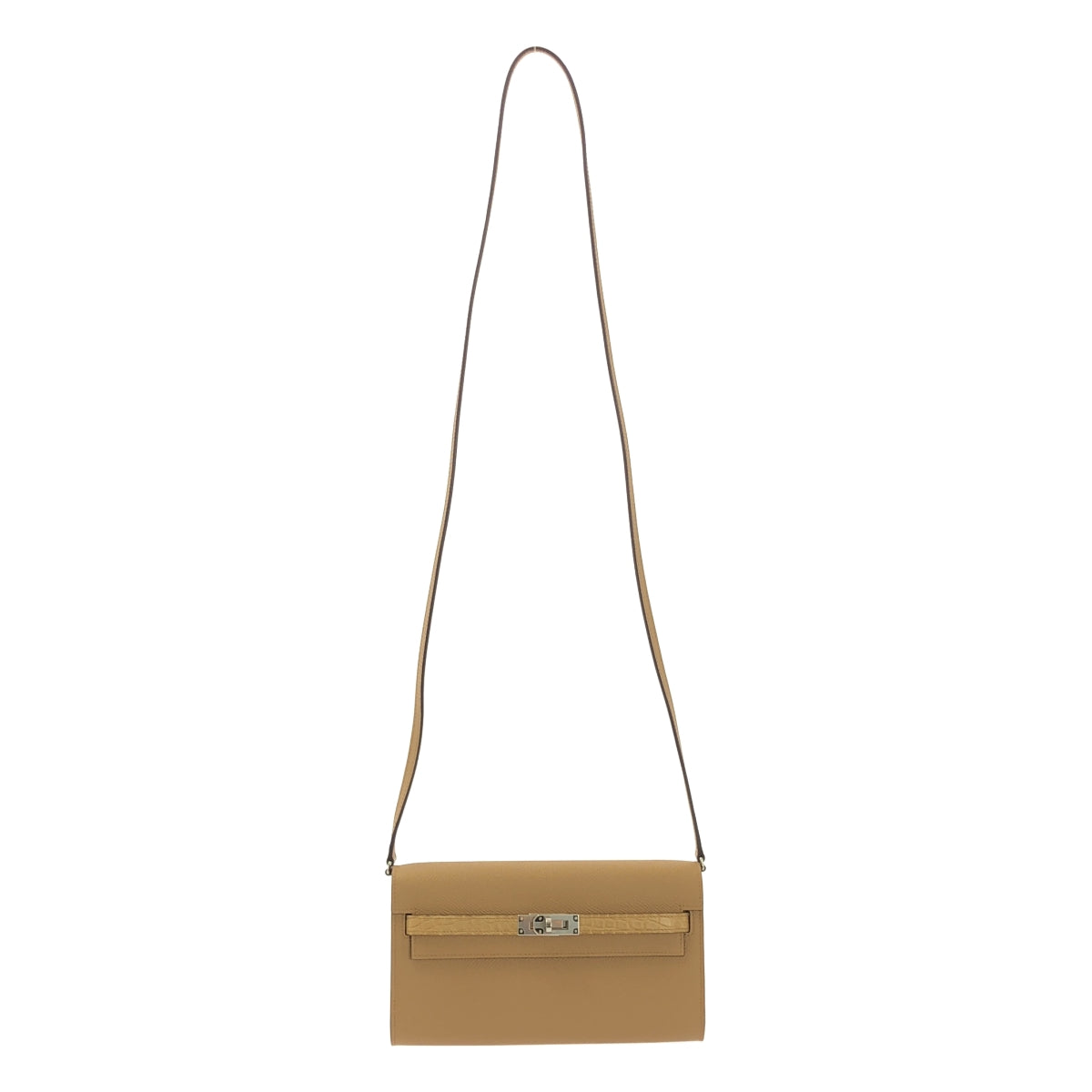 HERMES / 헤르메스 | 켈리 지갑 투고 터치 보 엡손 악어 매트 실버 브래킷 숄더백 U 각인 |