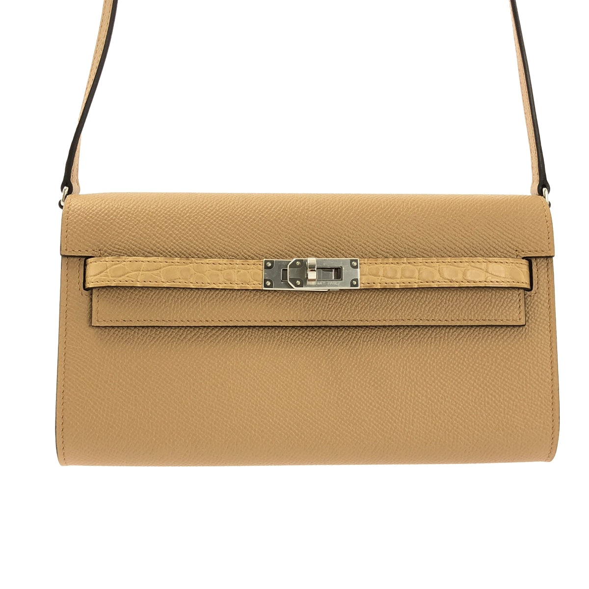 HERMES / 헤르메스 | 켈리 지갑 투고 터치 보 엡손 악어 매트 실버 브래킷 숄더백 U 각인 |