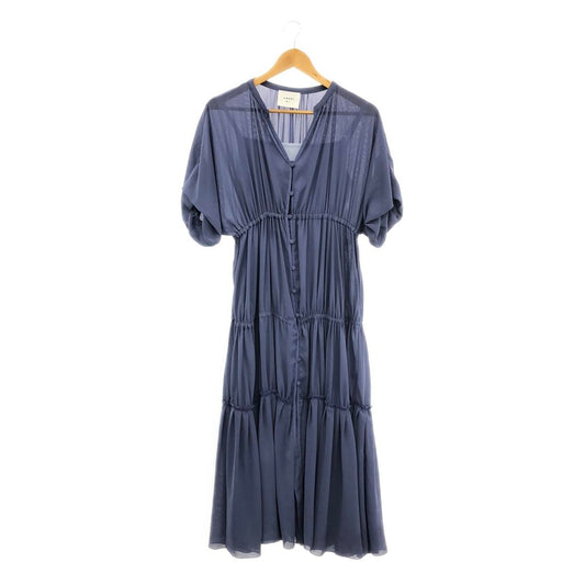 AMERI / 아메리 | SHEER TIERED DRESS 시어 티아드 드레스 원피스 | S | 블루 | 여성