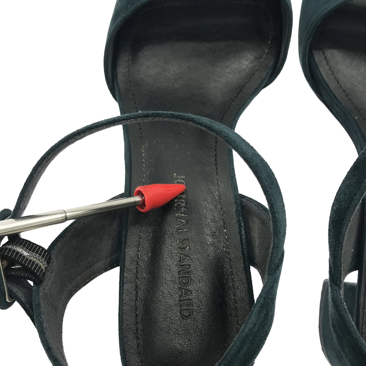 [狀況良好] 期刊標準 | 2022秋冬 |絨面革帶涼鞋 |尺寸 37 |海軍 |女性的