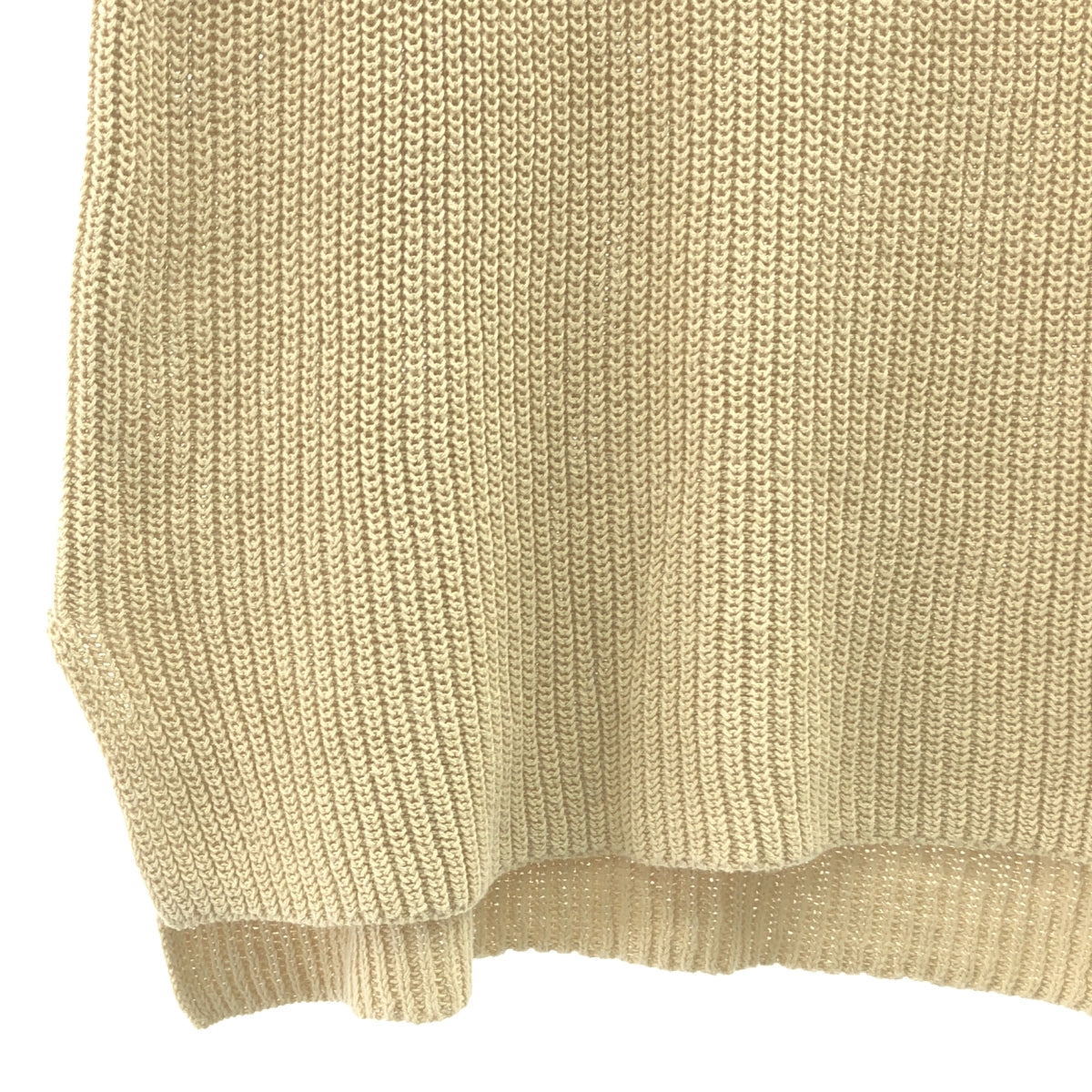 【美品】  kagure / かぐれ | リネンコットンニットベスト スリットプルオーバー | F | ベージュ | レディース