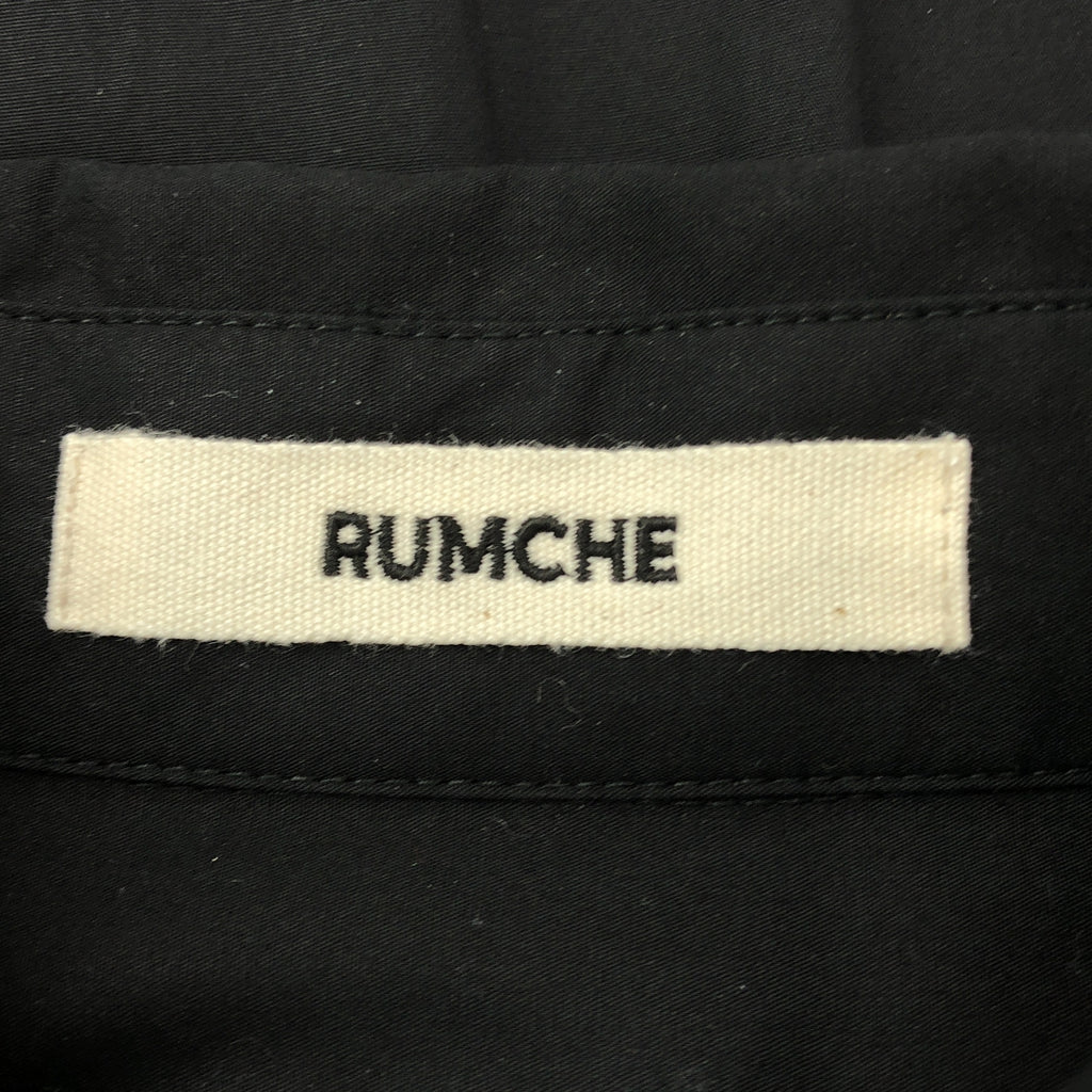 RUMCHE | 滾邊褶皺襯衫裙 | 口袋褶皺襯衫裙 | F碼 | 女款