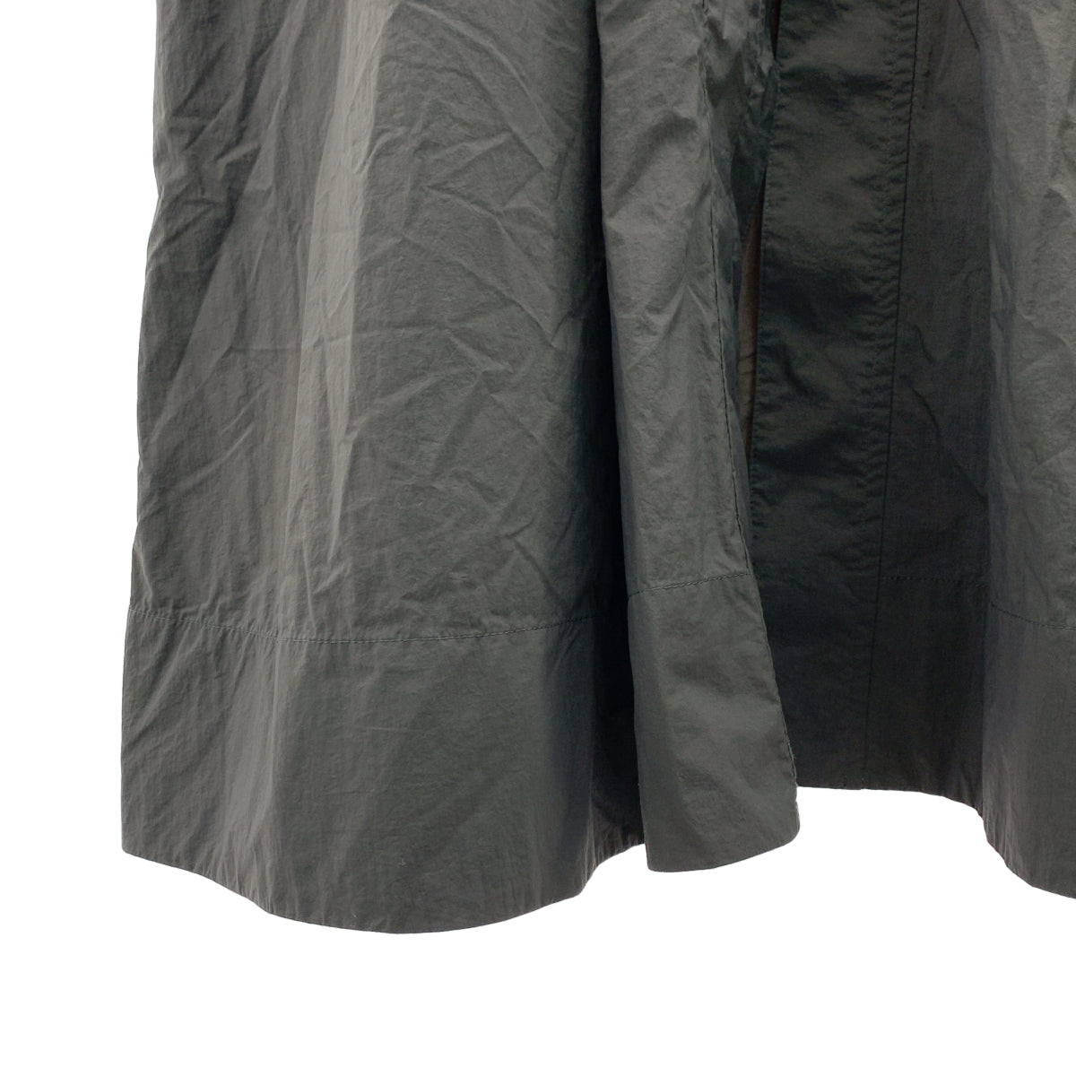 MICA&DEAL / マイカアンドディール | ウエストギャザーフーデッドロングコート | F |