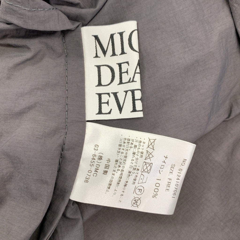 MICA&DEAL / マイカアンドディール | ウエストギャザーフーデッドロングコート | F |