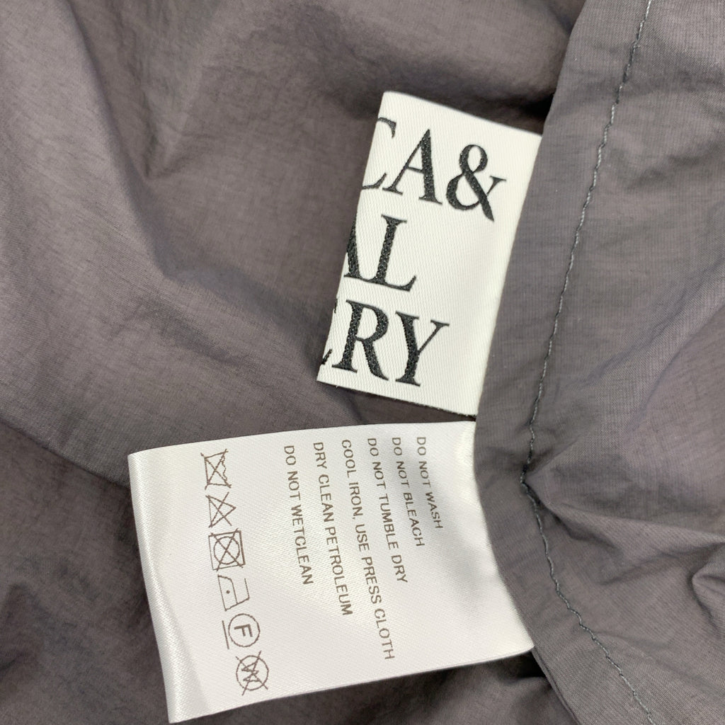 MICA&DEAL / マイカアンドディール | ウエストギャザーフーデッドロングコート | F |