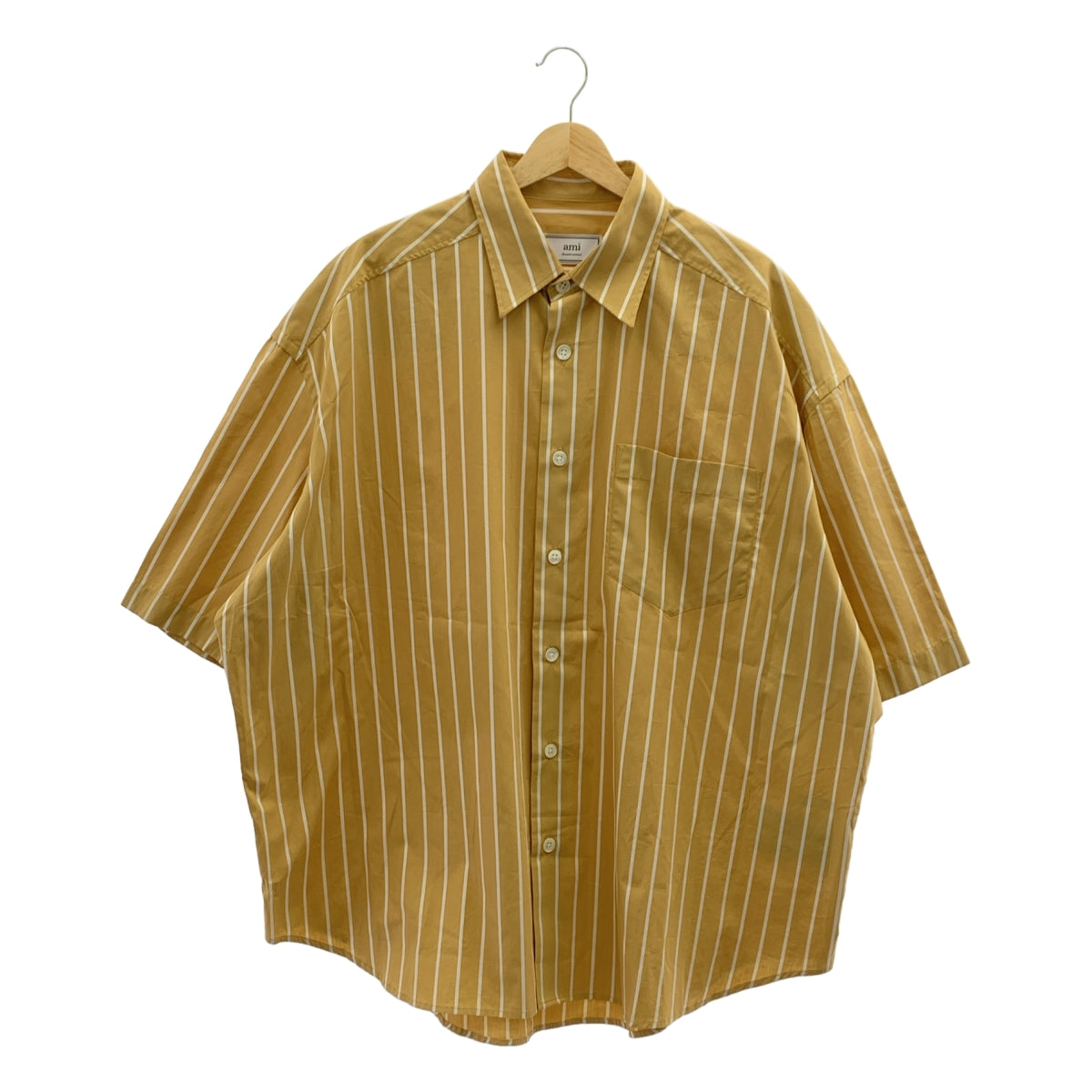 AMI Alexandre Mattiussi / アミ・アレクサンドルマテュッシ | コットン ストライプ オーバーサイズシャツ | S | メンズ
