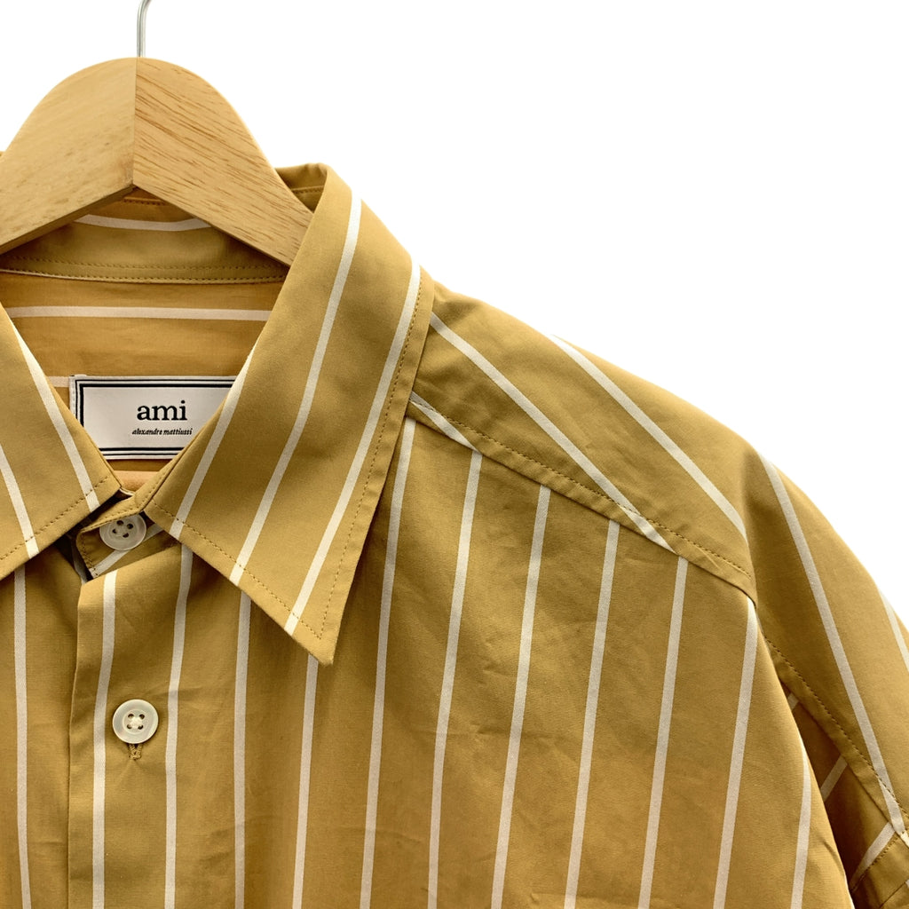 AMI Alexandre Mattiussi / 아미 알렉산드르 마튜시 | 코튼 스트라이프 오버 사이즈 셔츠 | S | 남성