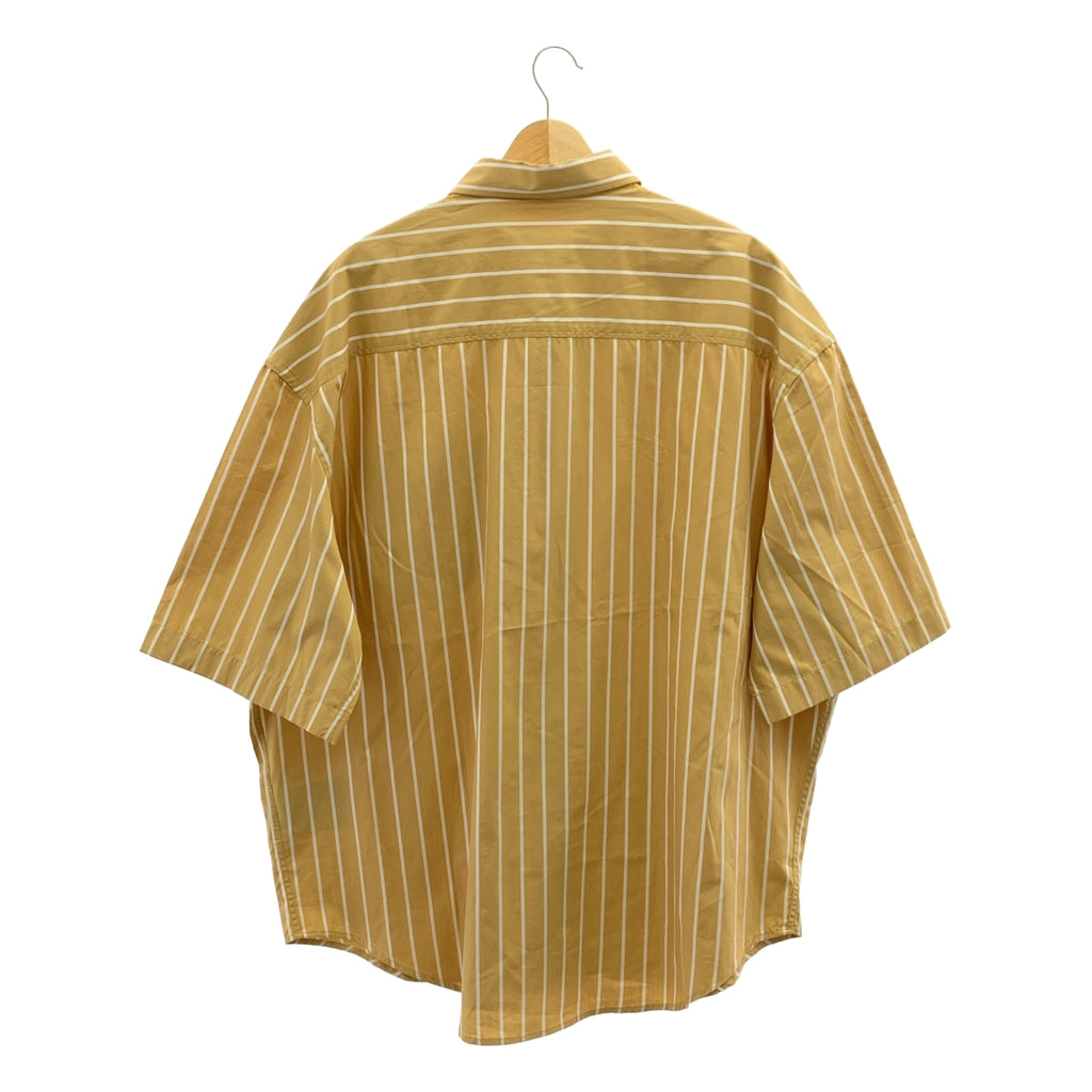 AMI Alexandre Mattiussi / 아미 알렉산드르 마튜시 | 코튼 스트라이프 오버 사이즈 셔츠 | S | 남성