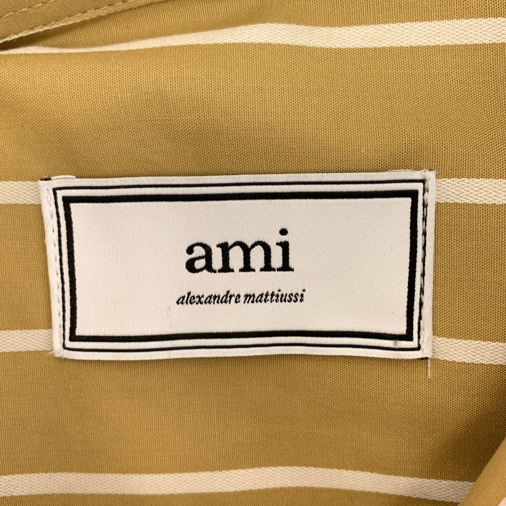 AMI Alexandre Mattiussi / 아미 알렉산드르 마튜시 | 코튼 스트라이프 오버 사이즈 셔츠 | S | 남성