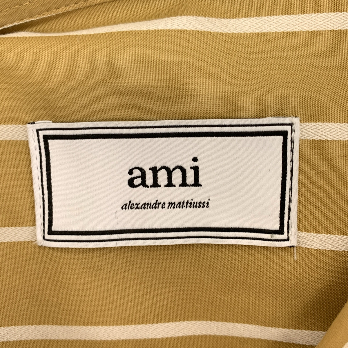 AMI Alexandre Mattiussi / アミ・アレクサンドルマテュッシ | コットン ストライプ オーバーサイズシャツ | S | メンズ