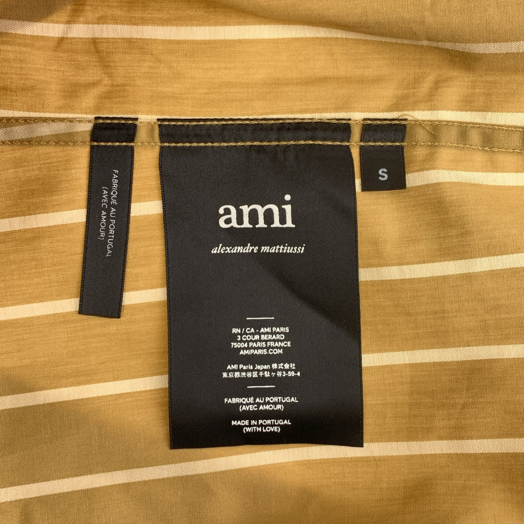 AMI Alexandre Mattiussi / 아미 알렉산드르 마튜시 | 코튼 스트라이프 오버 사이즈 셔츠 | S | 남성