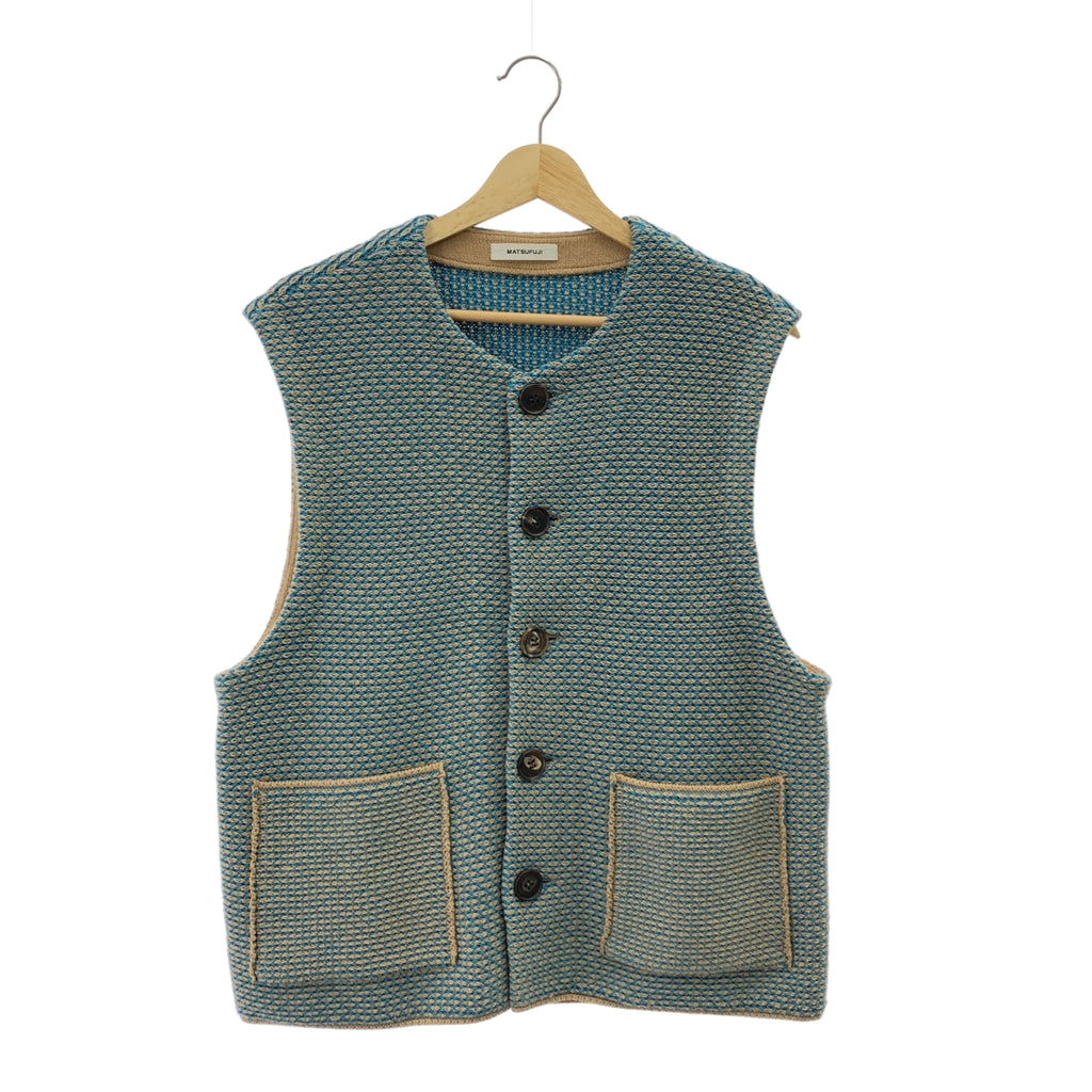 MATSUFUJI / 마츠후지 | 2023SS | Raven Pattern Knit Vest 니트 베스트 | 2 | 맨즈