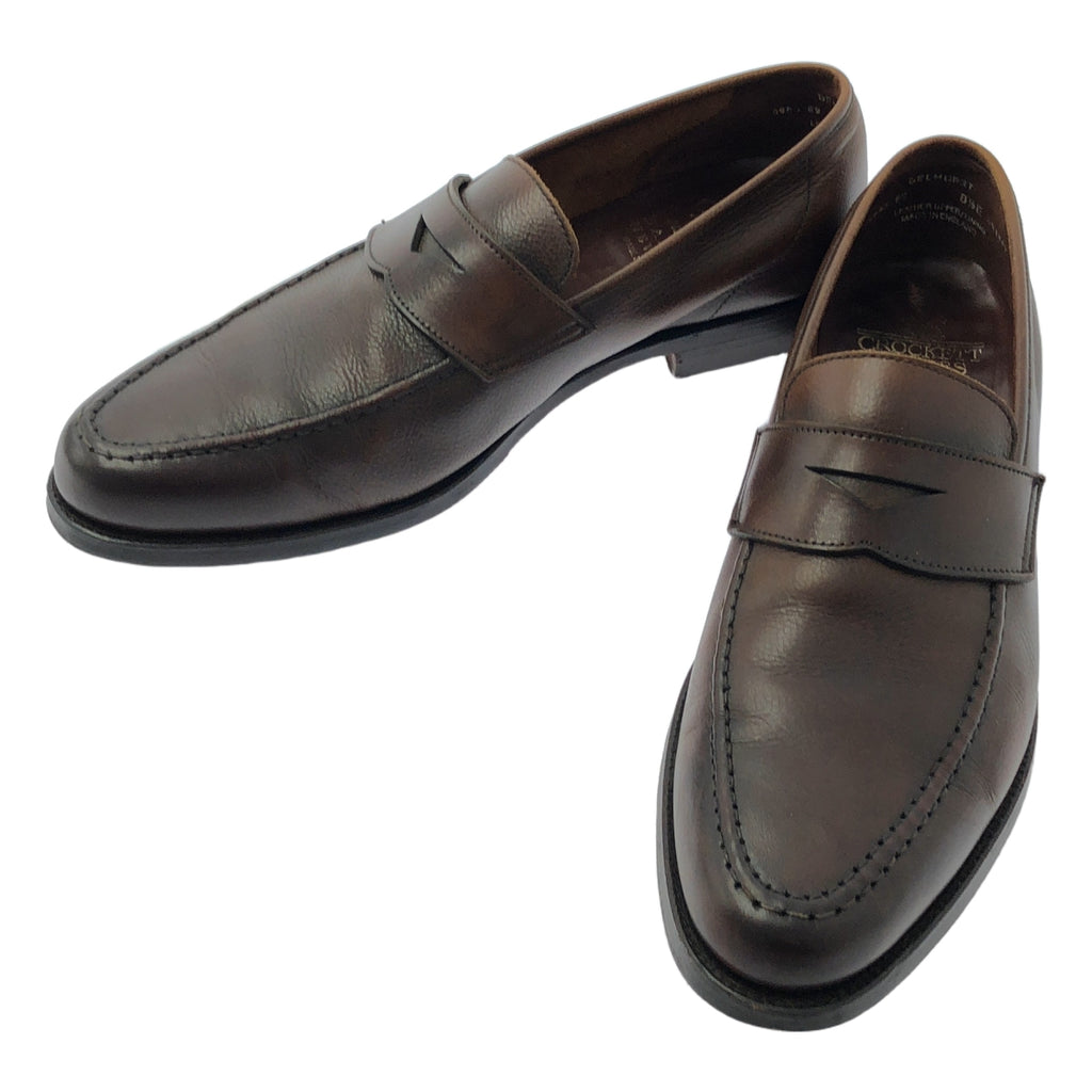 CROCKETT&JONES / クロケット&ジョーンズ | × BARNEYS NEWYORK 別注 SELHURST セルハースト / レザー コインローファ | 8 1/2 E | ブラウン | メンズ