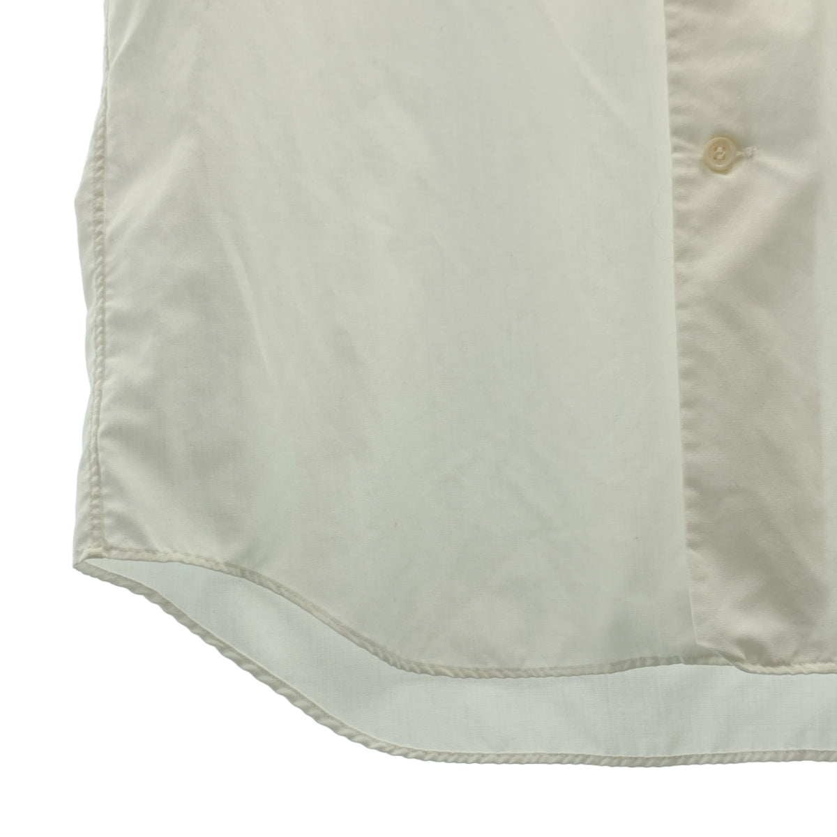 COMME des GARCONS COMME des GARCONS / 콤콤 | 폴리에스테르 제품 가공 둥근 칼라 셔츠 블라우스 | L |