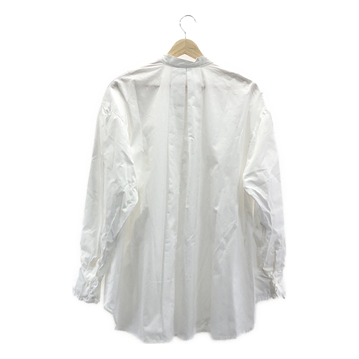 【美品】  manon / マノン | フリル装飾 バンドカラー シャツ ブラウス | 0 | White | レディース