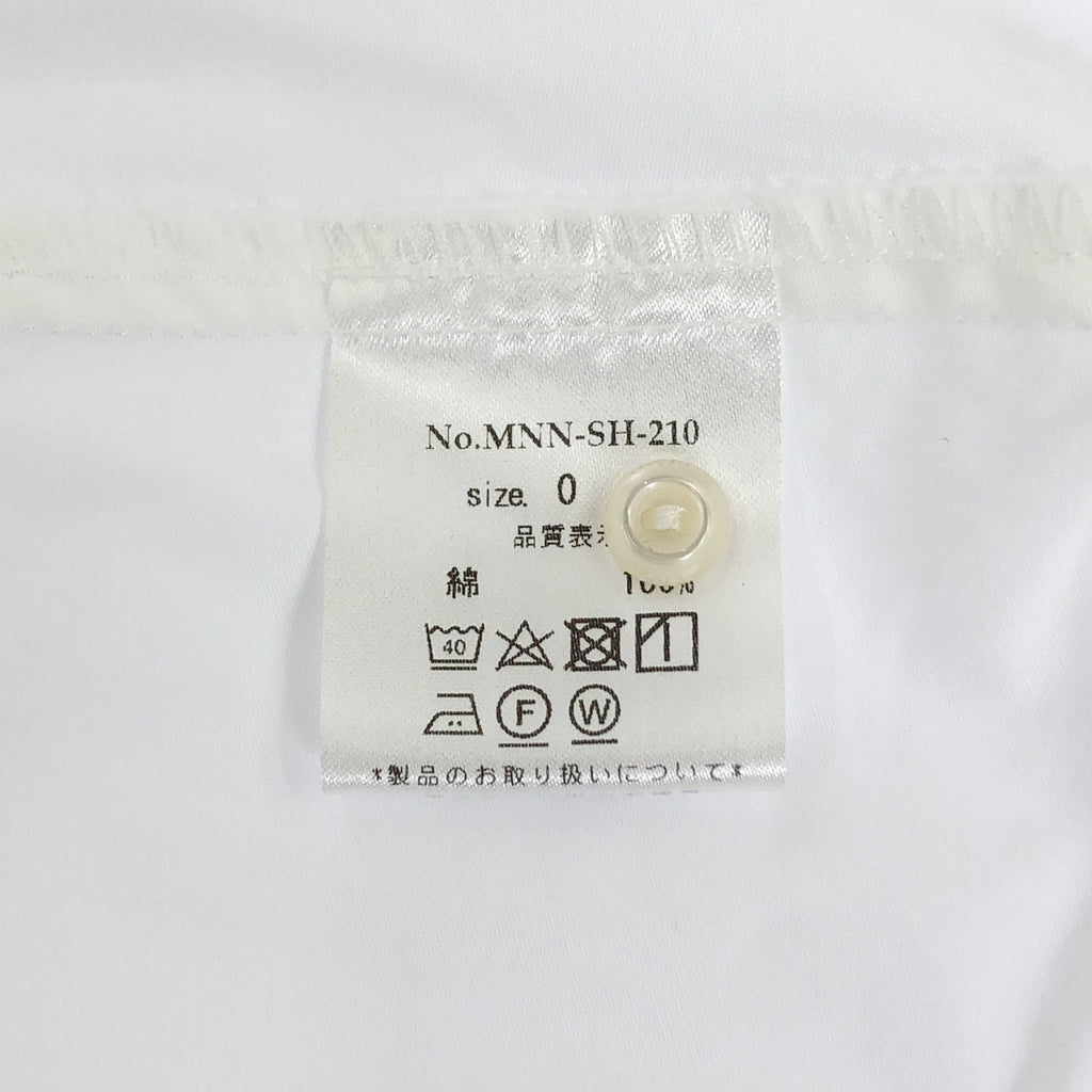 【美品】  manon / マノン | フリル装飾 バンドカラー シャツ ブラウス | 0 | White | レディース