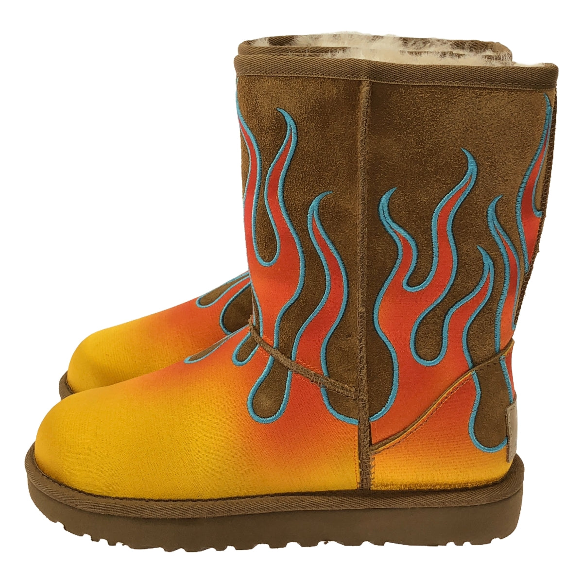 UGG / アグ | ×JEREMY SCOTT CLASSIC SHORT FLAMES フレイム クラシック ショート ムートンブーツ | 23cm | レディース