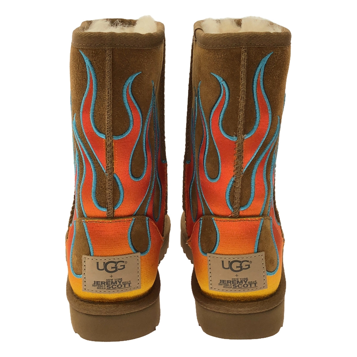 UGG / アグ | ×JEREMY SCOTT CLASSIC SHORT FLAMES フレイム クラシック ショート ムートンブーツ | 23cm | レディース