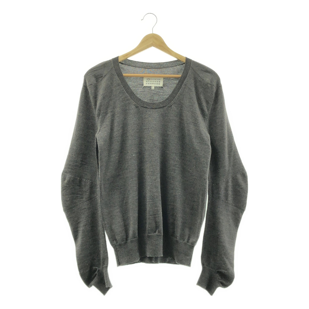 Maison Martin Margiela / メゾンマルタンマルジェラ | 2014AW | ウール 変形スリーブ クルーネック ニット | M | レディース