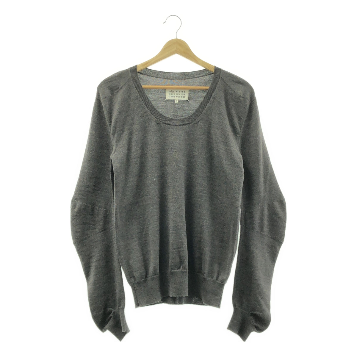 Maison Martin Margiela / メゾンマルタンマルジェラ | 2014AW | ウール 変形スリーブ クルーネック ニット | M | レディース