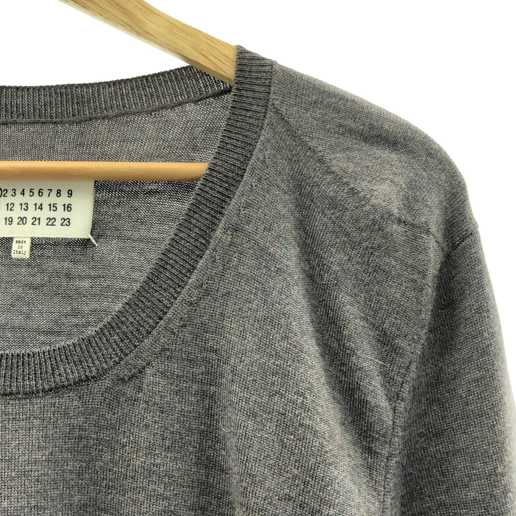 Maison Martin Margiela / メゾンマルタンマルジェラ | 2014AW | ウール 変形スリーブ クルーネック ニット | M | レディース