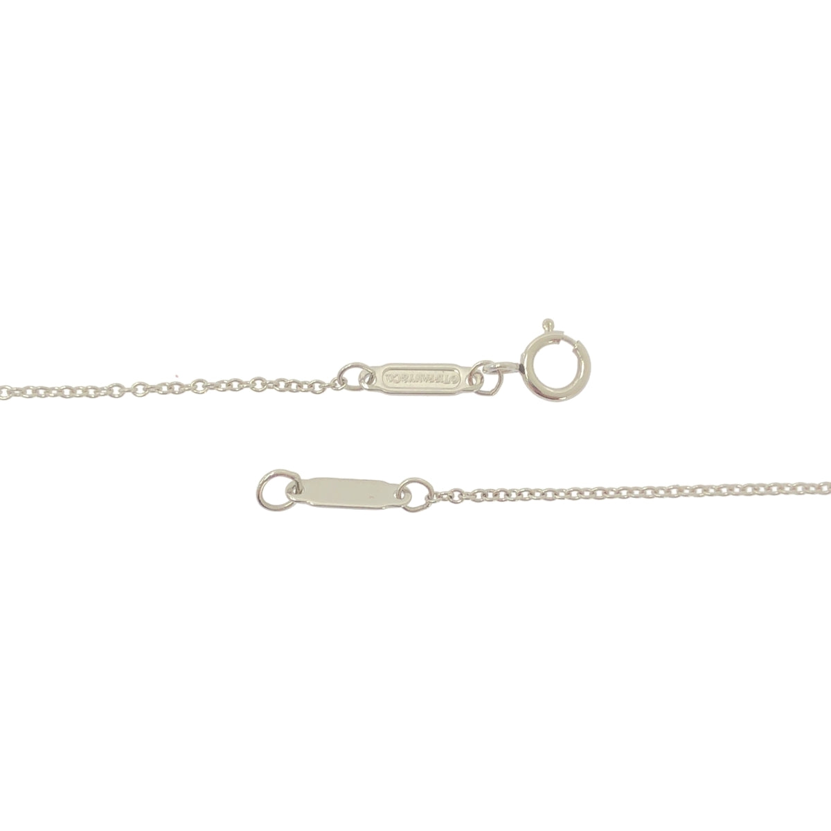 蒂芬妮 (Tiffany &amp; Co.) 單顆鑽石項鍊，鉑金鑲嵌改良明亮式切割鑽石 (PT950) | 銀 | 女士