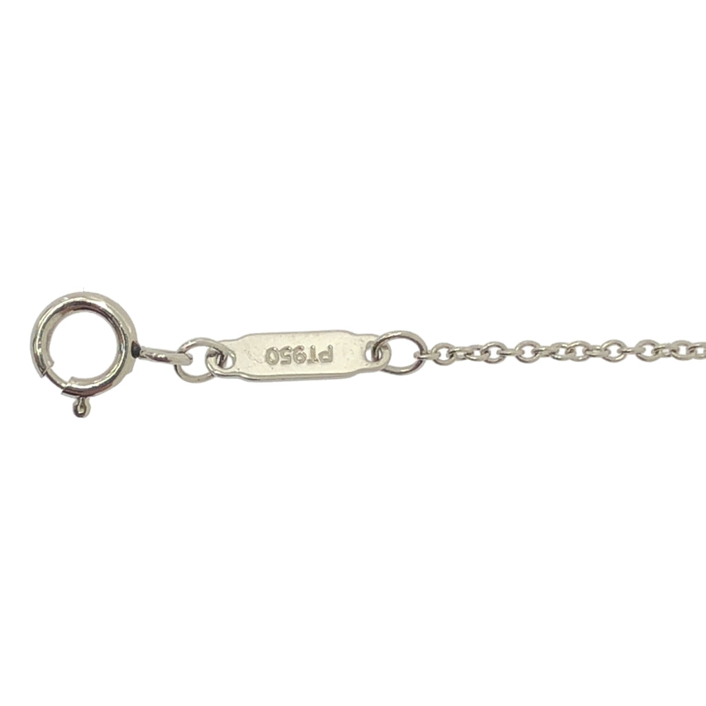【美品】  Tiffany & Co / ティファニー | ソリティア モディファイドブリリアントカット ダイヤモンド プラチナ ネックレス PT950 | シルバー | レディース