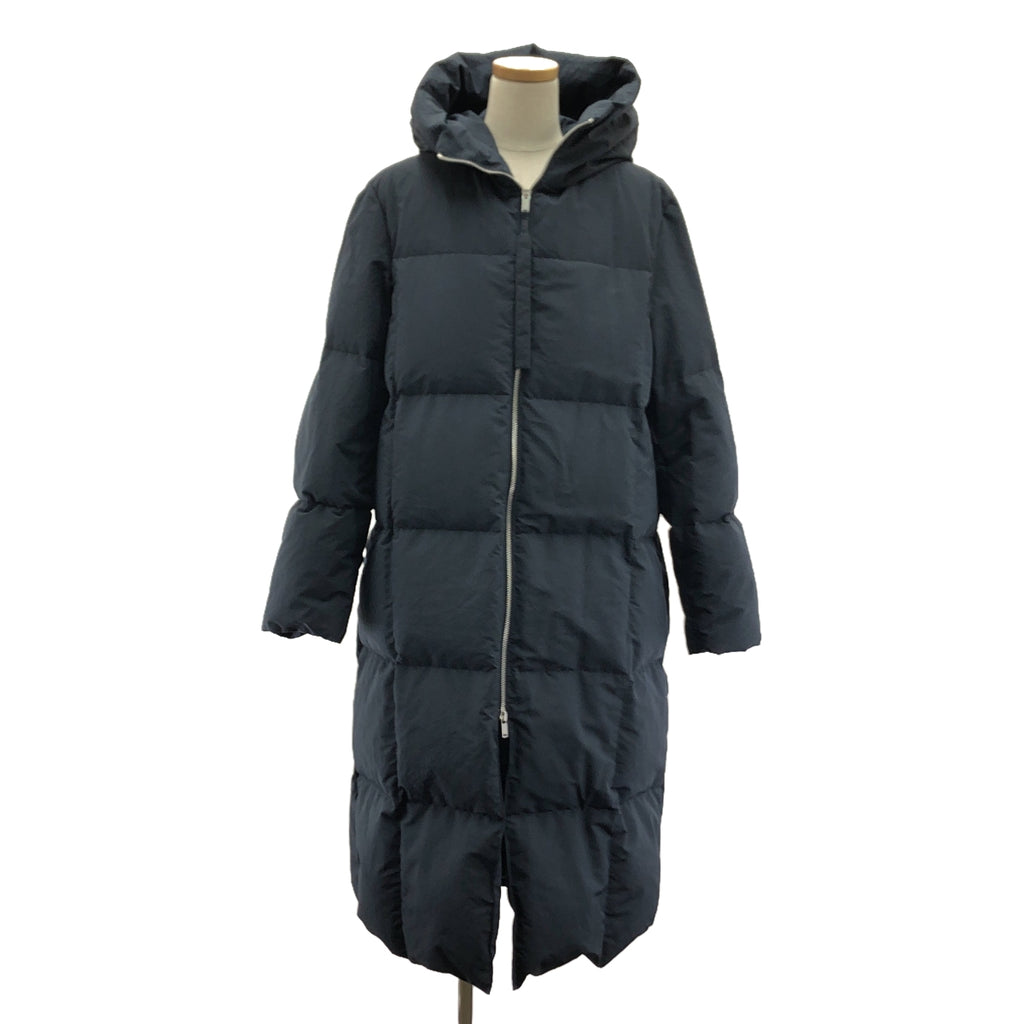 【美品】  JIL SANDER+ / ジルサンダープラス | 2020AW | フルジップ オーバー ダウン コート フーディ | 32 | ダークネイビー | レディース