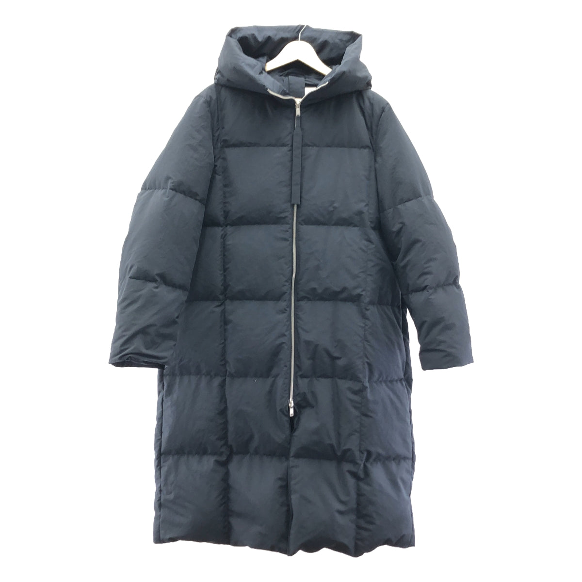 【美品】  JIL SANDER+ / ジルサンダープラス | 2020AW | フルジップ オーバー ダウン コート フーディ | 32 | ダークネイビー | レディース
