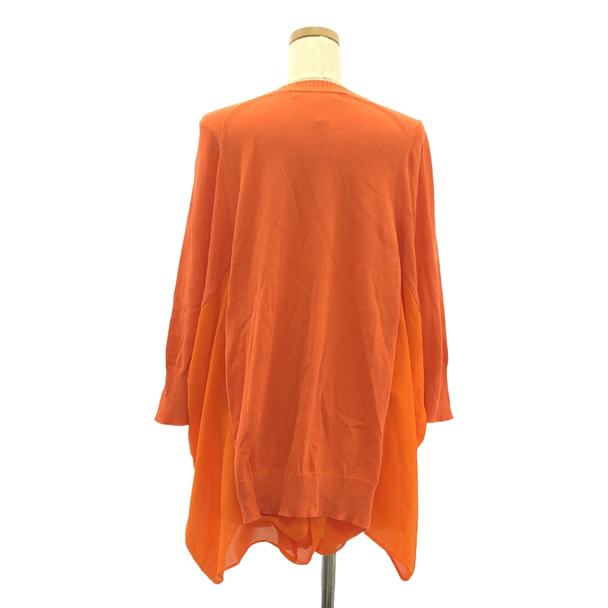 JUNYA WATANABE COMME des GARCONS / 渡邊淳也 | 2012春夏 |混合材料，不對稱，針織對接| XS |橙色 |女性的