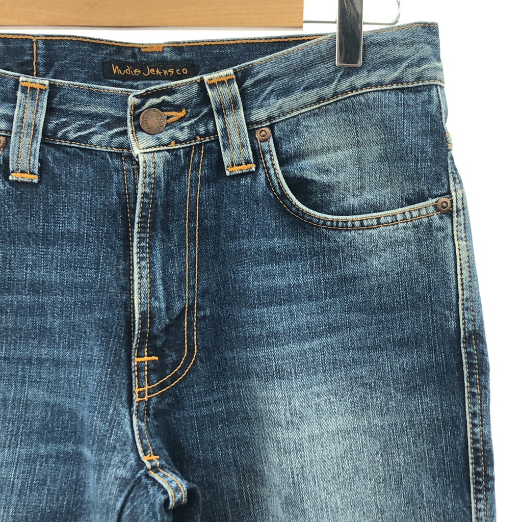 Nudie Jeans | 皮革貼片牛仔褲 | 30碼 | 靛藍 | 男款